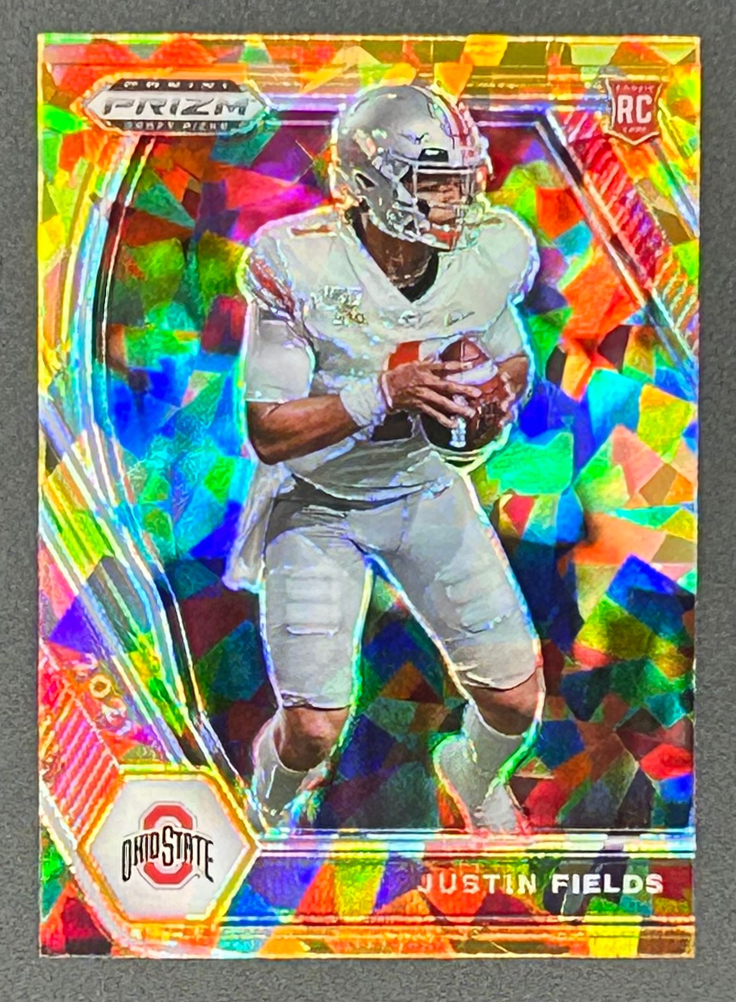 Justin Fields 2021 Panini Prizm Draft Picks Prizms Gold Ice #121 at PristineAuction.com Justin Fields 2021 Panini Prizm Draft Picks Prizms Gold Ice #121 at PristineAuction.com