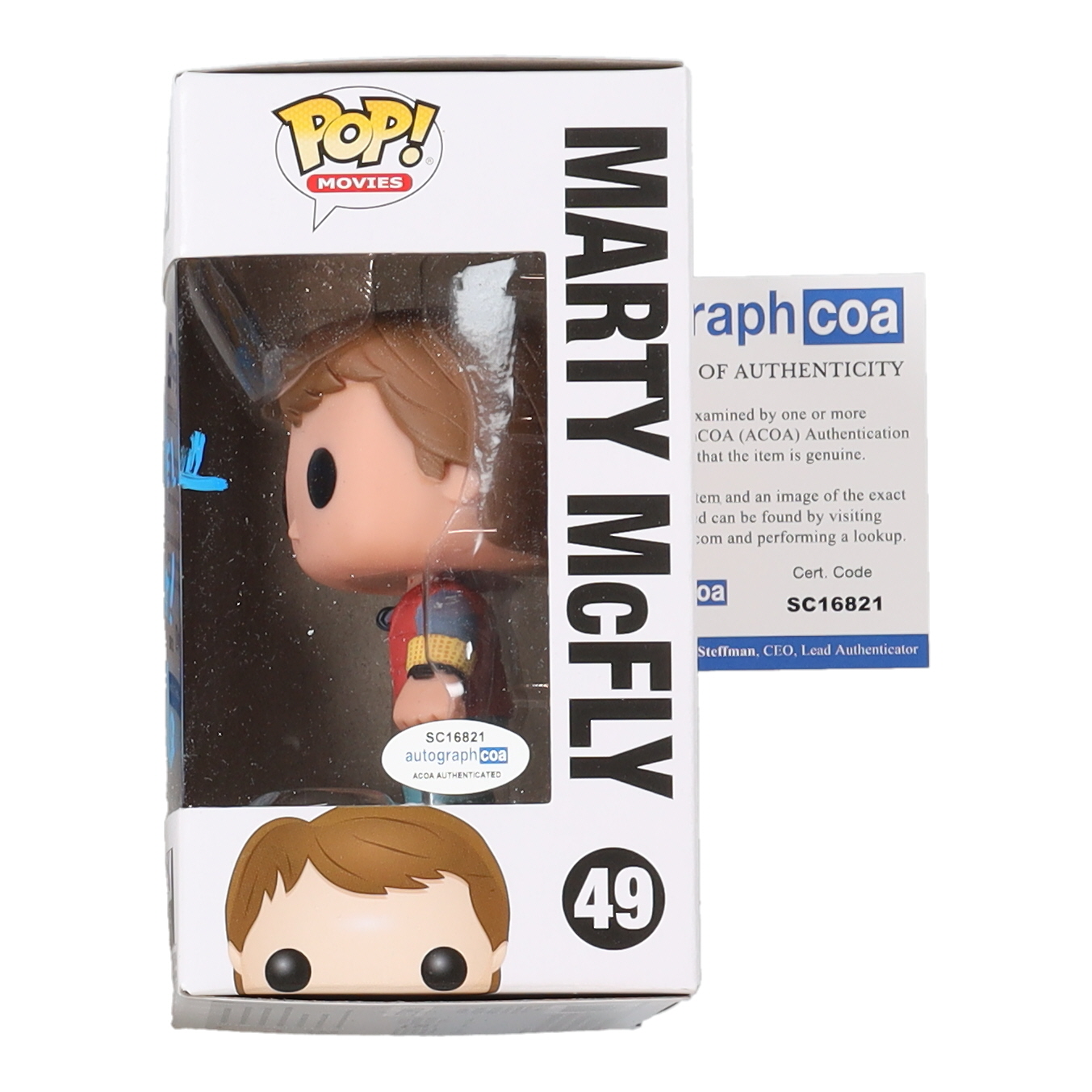 Bob Gale Signed "Back to the Future" #49 Marty McFly Funko Pop! Vinyl Figure Inscribed "What The Hell Is A Gigawatt?" (AutographCOA) at PristineAuction.com Bob Gale Signed "Back to the Future" #49 Marty McFly Funko Pop! Vinyl Figure Inscribed "What The Hell Is A Gigawatt?" (AutographCOA) at PristineAuction.com
