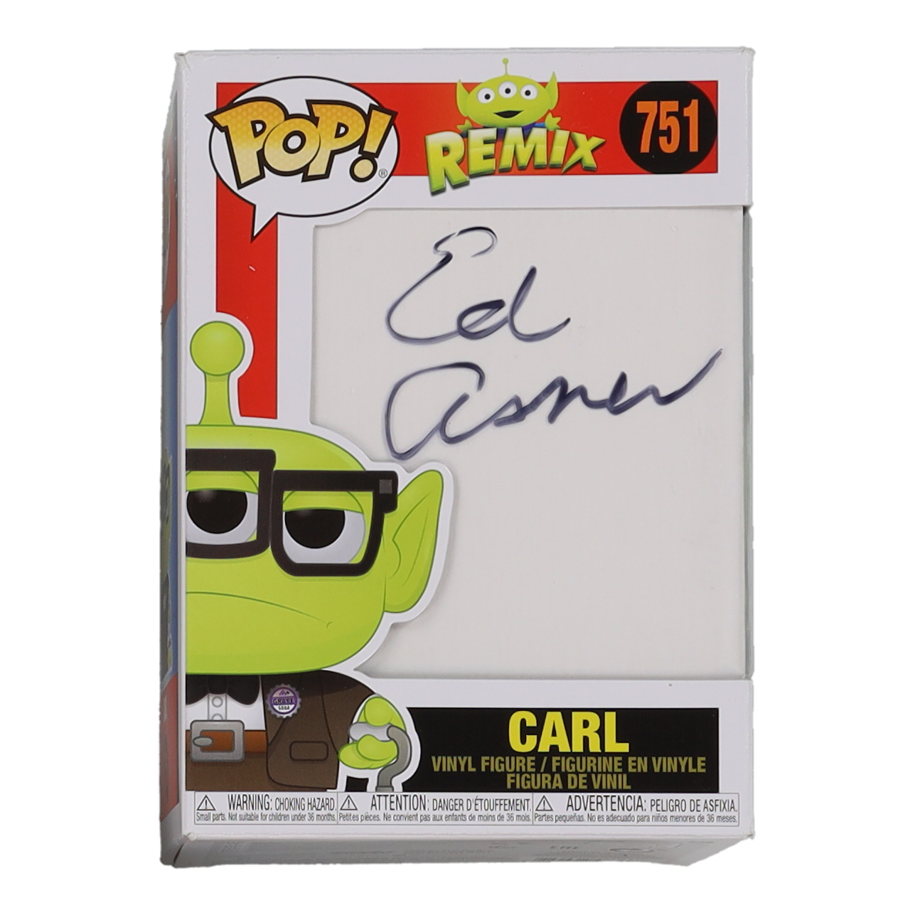 Ed Asner Signed "Remix" #751 Carl Funko Pop! Vinyl Figure (JSA) at PristineAuction.com Ed Asner Signed "Remix" #751 Carl Funko Pop! Vinyl Figure (JSA) at PristineAuction.com