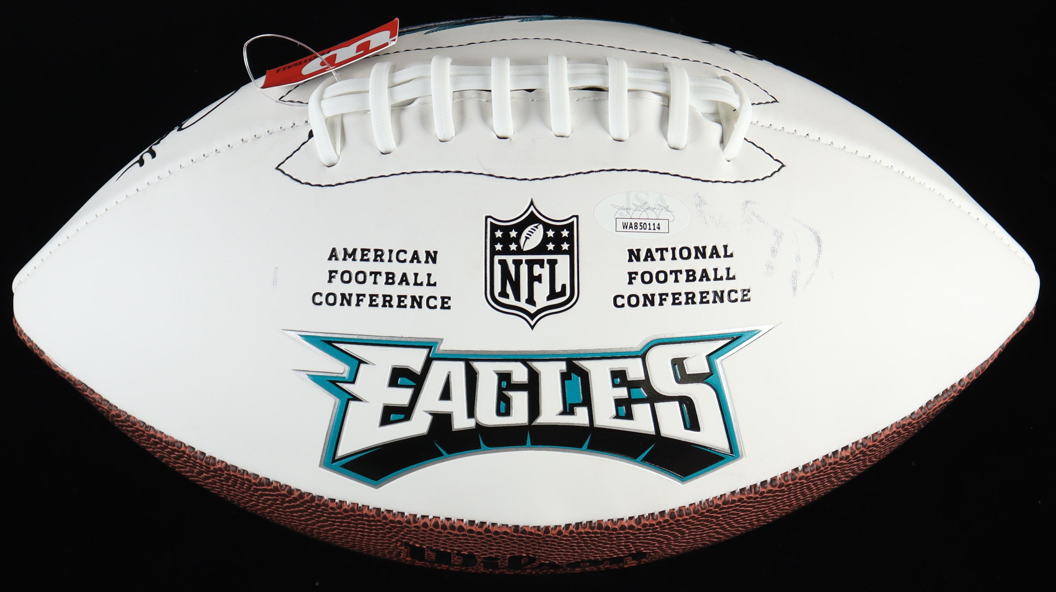 Vince Papale Signed Eagles Logo Football Inscribed "Invincible" (JSA) at PristineAuction.com Vince Papale Signed Eagles Logo Football Inscribed "Invincible" (JSA) at PristineAuction.com