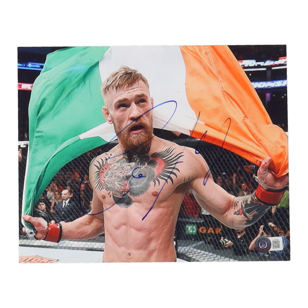 Gant UFC 4oz De Conor McGregor Signé Et Encadré – Avec Certification Beckett BAS