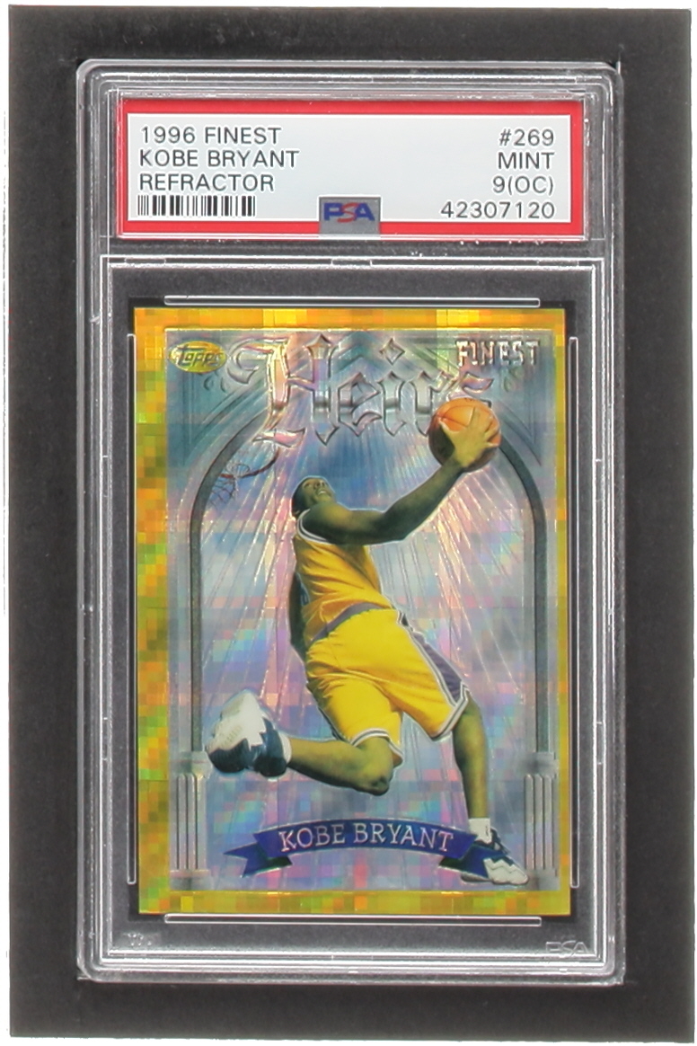 Kobe Bryant 1996-97 Finest Refractors #269 G RC (PSA 9) (OC) at PristineAuction.com Kobe Bryant 1996-97 Finest Refractors #269 G RC (PSA 9) (OC) at PristineAuction.com