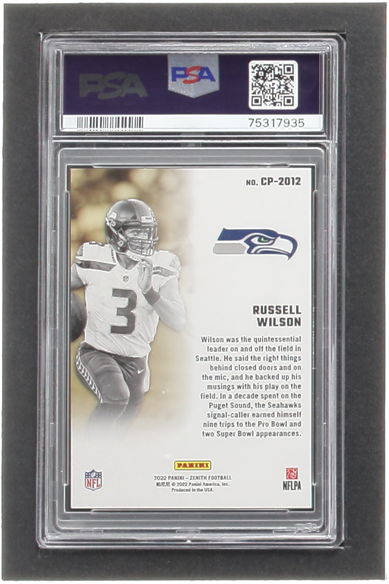 Russell Wilson 2022 Zenith Class President #18 (PSA 8) at PristineAuction.com Russell Wilson 2022 Zenith Class President #18 (PSA 8) at PristineAuction.com