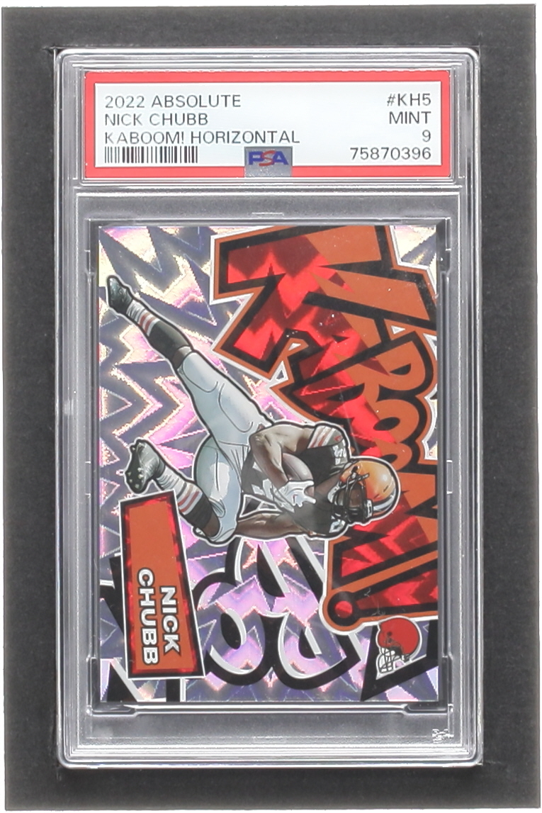Nick Chubb 2022 Absolute Kaboom Horizontal #5 (PSA 9) | Pristine