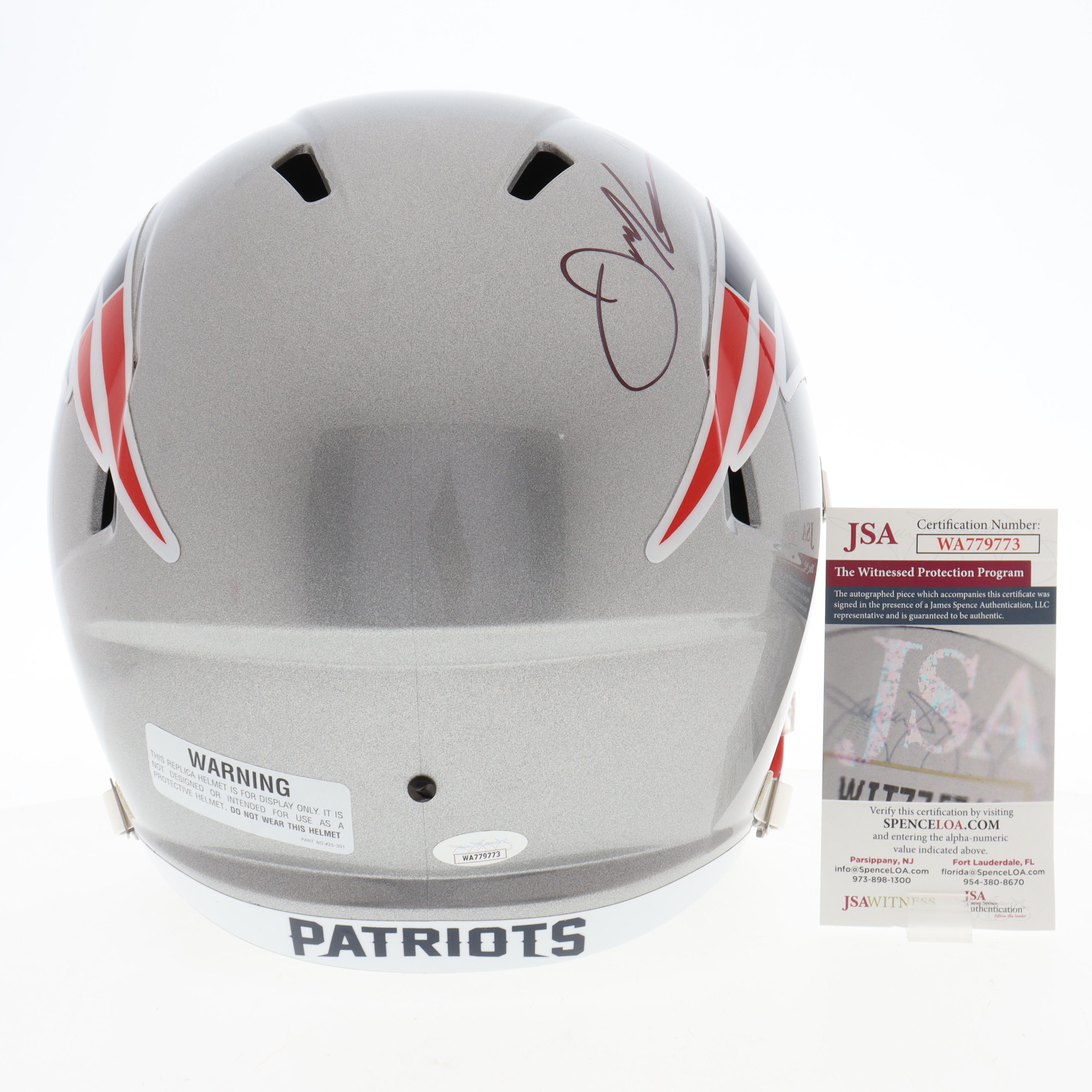 Julian Edelman Signed Patriots Full-Size Speed Helmet (JSA) at PristineAuction.com Julian Edelman Signed Patriots Full-Size Speed Helmet (JSA) at PristineAuction.com