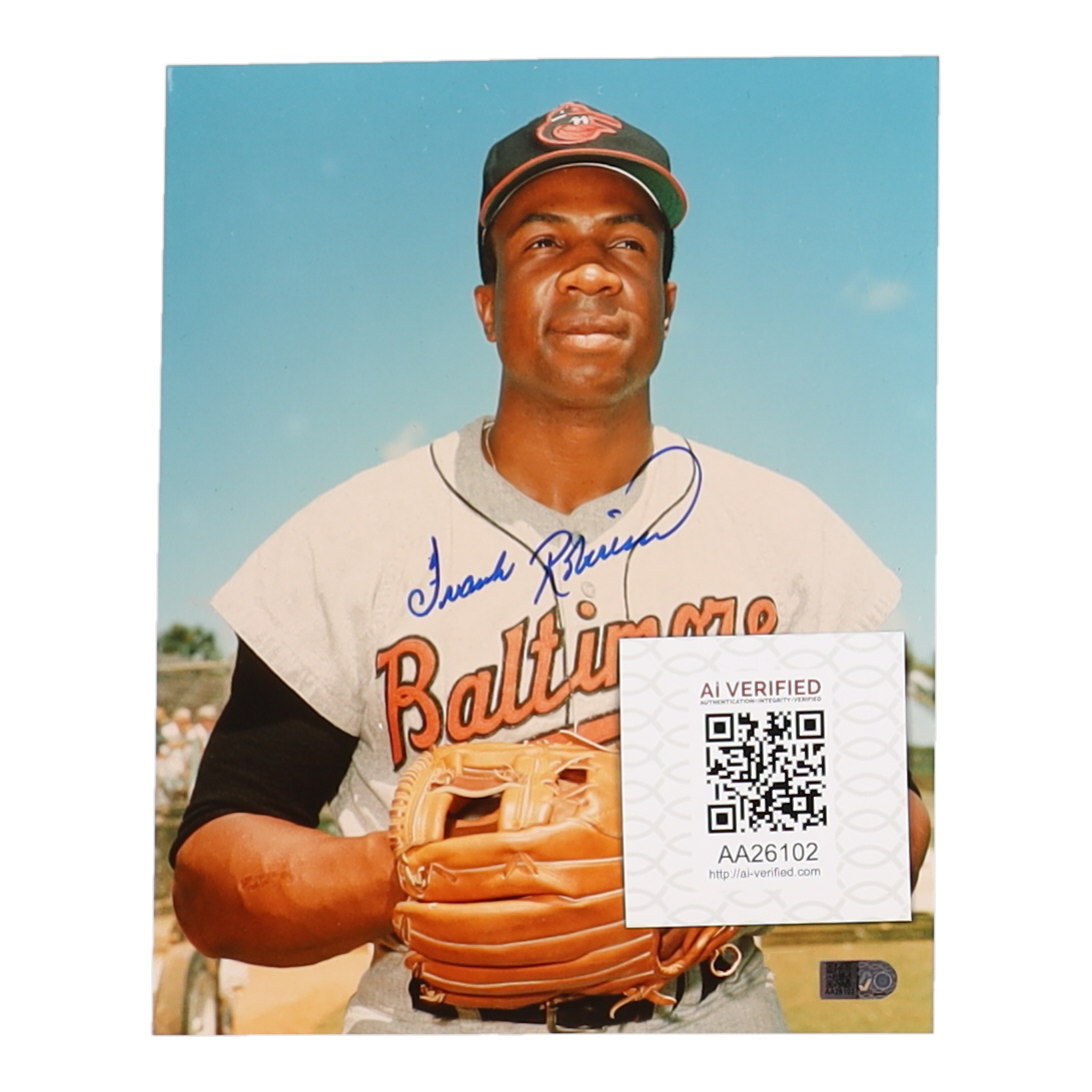 Frank Robinson Signed Orioles 8x10 Photo (AIV) at PristineAuction.com Frank Robinson Signed Orioles 8x10 Photo (AIV) at PristineAuction.com