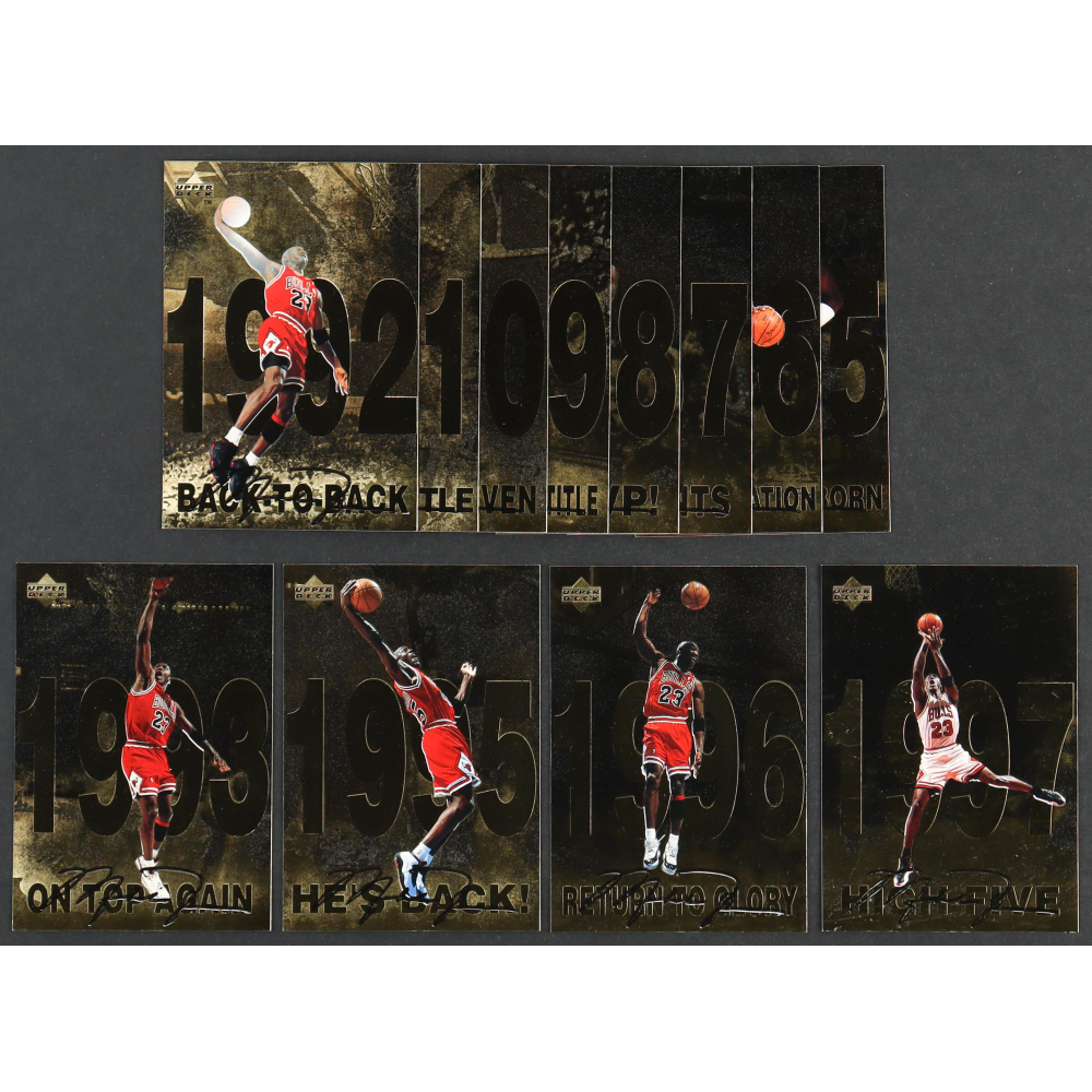 1998 upper deck michael jordan set of 12