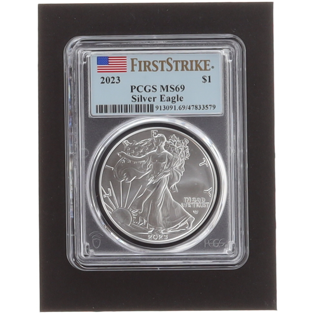 2023 American Silver Eagle First Day of Issue (PCGS MS69) Pristine