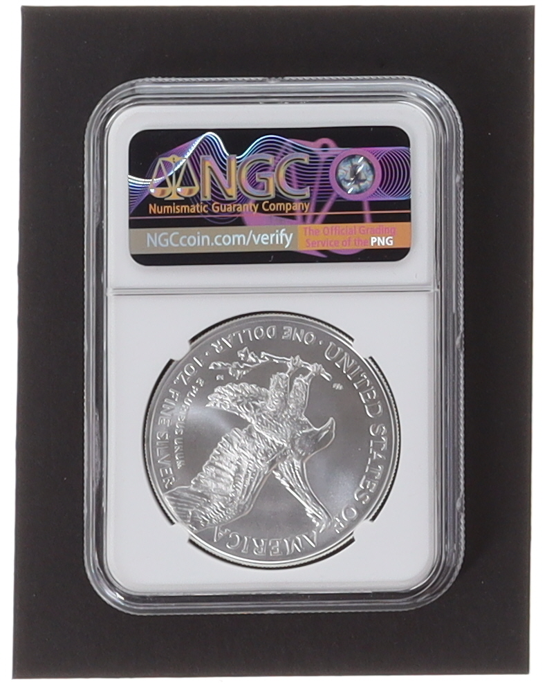 2023 American Silver Eagle - Early Releases - Ronald Reagan Label (NGC MS70) at PristineAuction.com 2023 American Silver Eagle - Early Releases - Ronald Reagan Label (NGC MS70) at PristineAuction.com