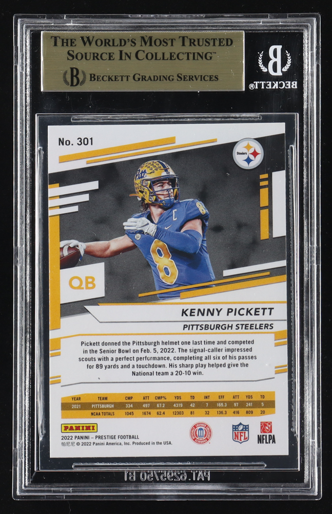 Kenny Pickett 2022 Prestige #301 RC (BGS 9.5) at PristineAuction.com Kenny Pickett 2022 Prestige #301 RC (BGS 9.5) at PristineAuction.com