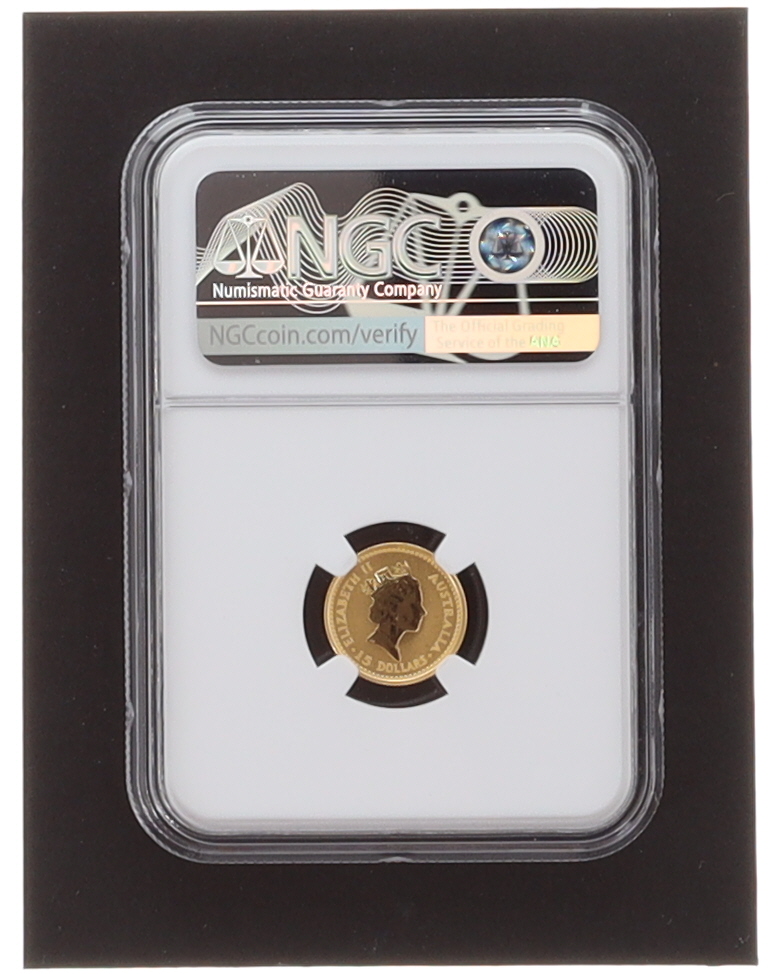 1993 Australia $15 Gold Whiptail Wallaby - 1/10oz .999 Gold (NGC MS69) at PristineAuction.com 1993 Australia $15 Gold Whiptail Wallaby - 1/10oz .999 Gold (NGC MS69) at PristineAuction.com