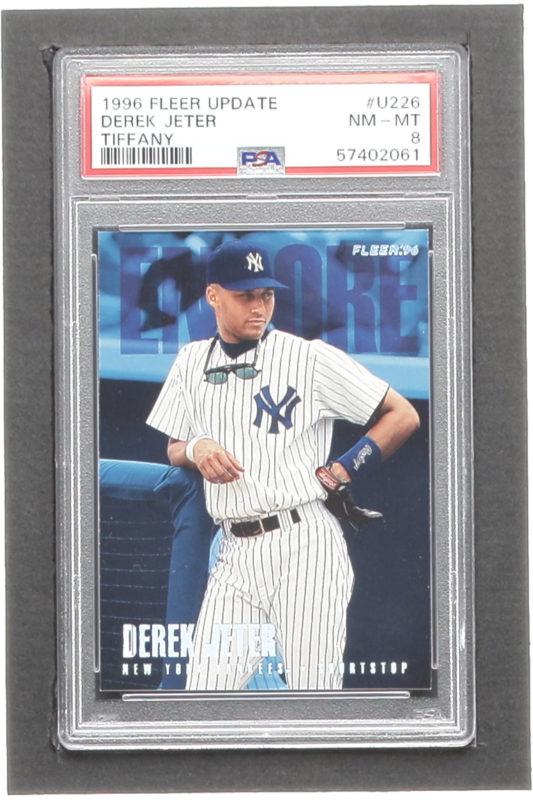 Derek Jeter 1996 Fleer Update Tiffany #U226 ENC (PSA 8) at PristineAuction.com Derek Jeter 1996 Fleer Update Tiffany #U226 ENC (PSA 8) at PristineAuction.com