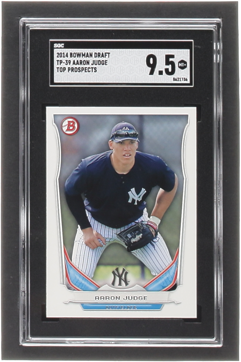Aaron Judge 2014 Bowman Draft Top Prospects #TP39 RC (SGC 9.5) at PristineAuction.com Aaron Judge 2014 Bowman Draft Top Prospects #TP39 RC (SGC 9.5) at PristineAuction.com