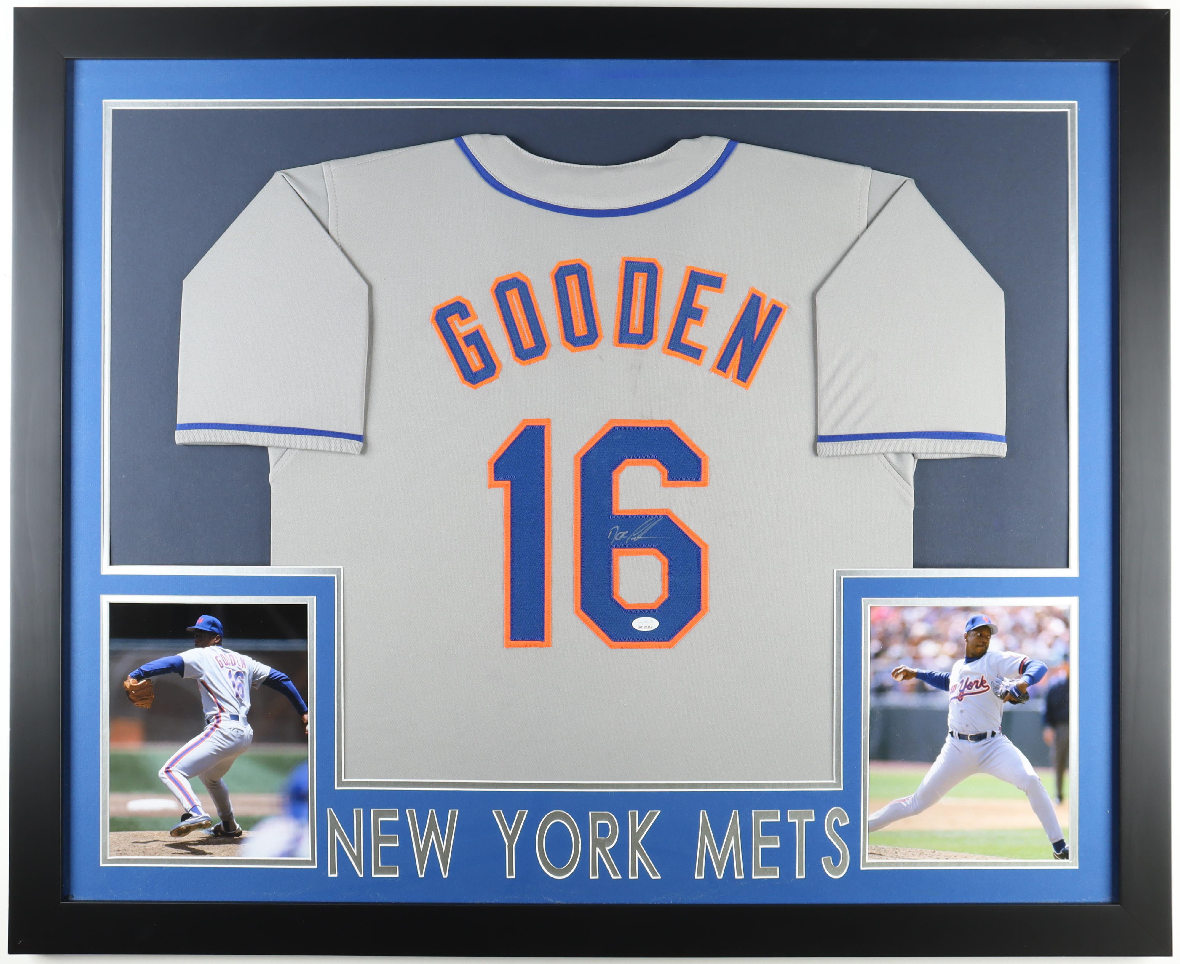 Doc Gooden Signed Custom Framed Jersey Display (JSA) at PristineAuction.com Doc Gooden Signed Custom Framed Jersey Display (JSA) at PristineAuction.com