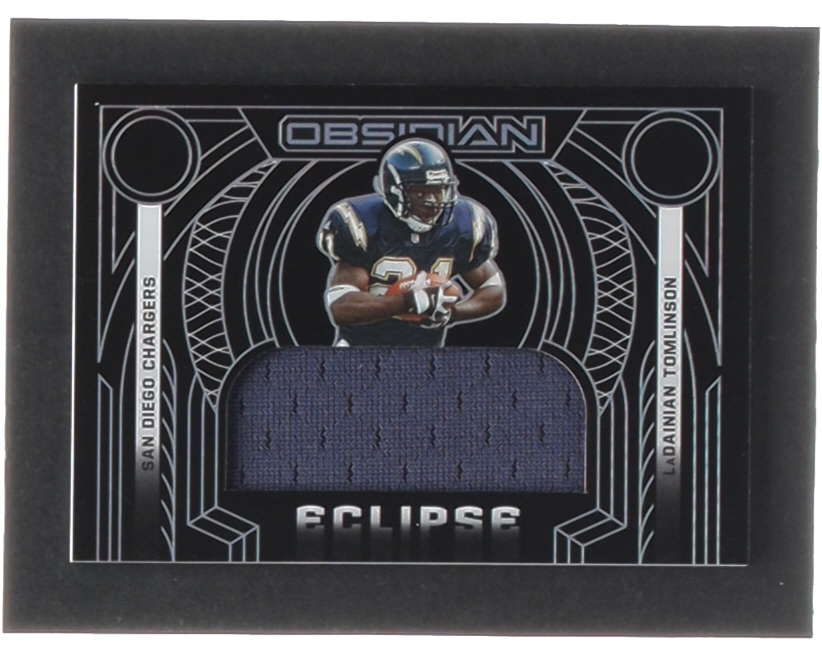 LaDainian Tomlinson 2022 Panini Obsidian Eclipse Jerseys #1 #73/100 at PristineAuction.com LaDainian Tomlinson 2022 Panini Obsidian Eclipse Jerseys #1 #73/100 at PristineAuction.com