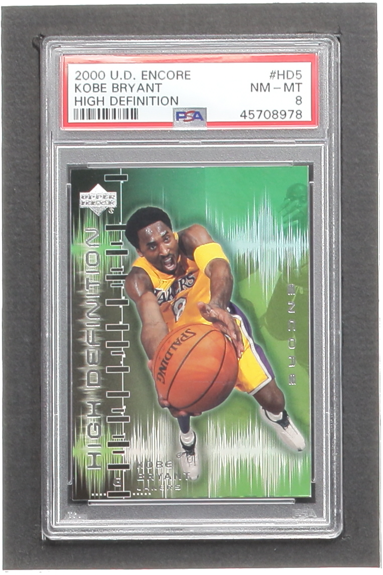 Kobe Bryant 2000-01 Upper Deck Encore High Definition #HD5 (PSA 8) at PristineAuction.com Kobe Bryant 2000-01 Upper Deck Encore High Definition #HD5 (PSA 8) at PristineAuction.com