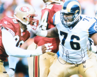 Orlando Pace Signed Rams 16x20 Photo Inscribed "HOF 16" (Playball Ink) at PristineAuction.com