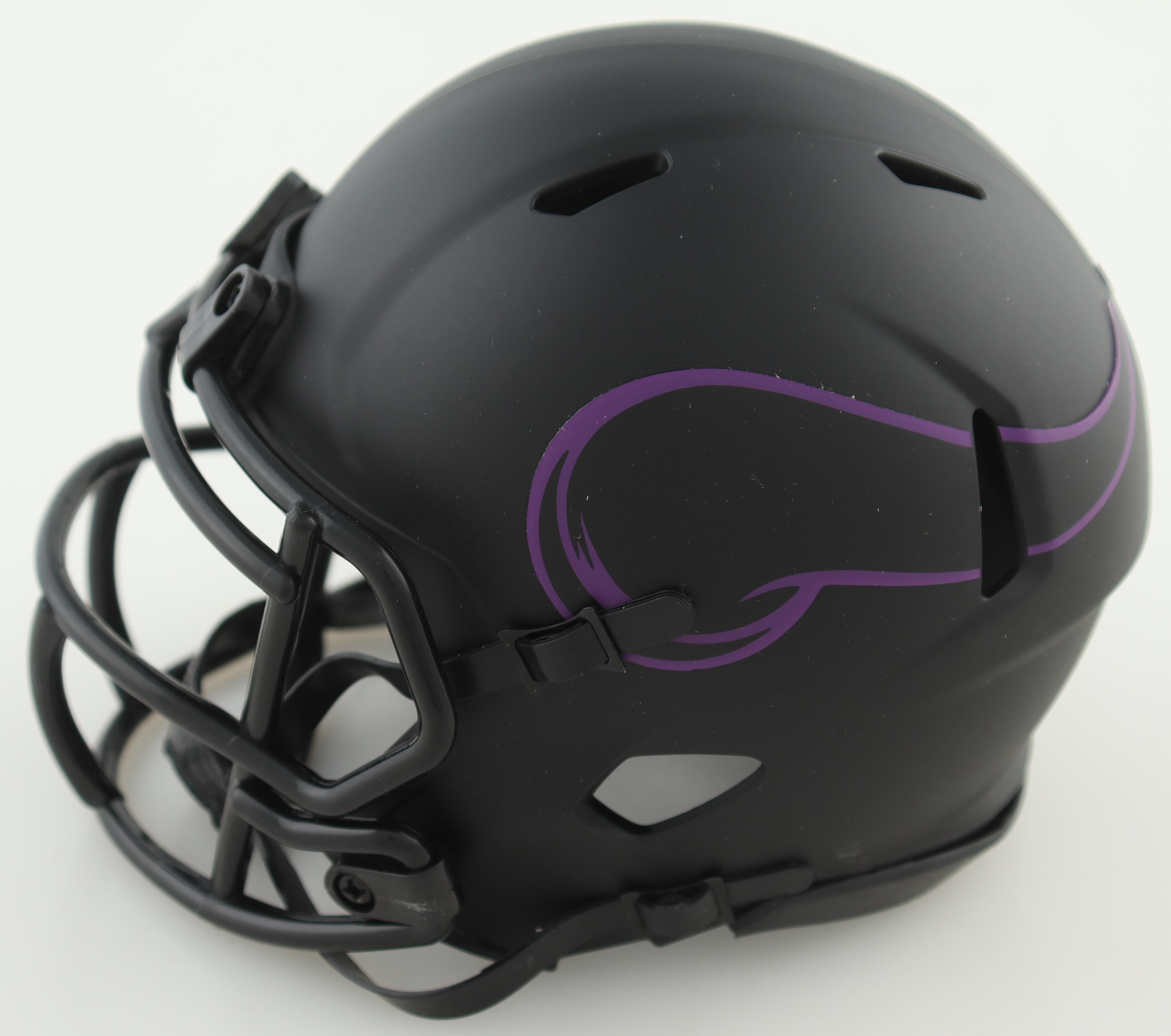 Justin Jefferson Signed Vikings Eclipse Alternate Speed Mini Helmet (JSA) at PristineAuction.com Justin Jefferson Signed Vikings Eclipse Alternate Speed Mini Helmet (JSA) at PristineAuction.com