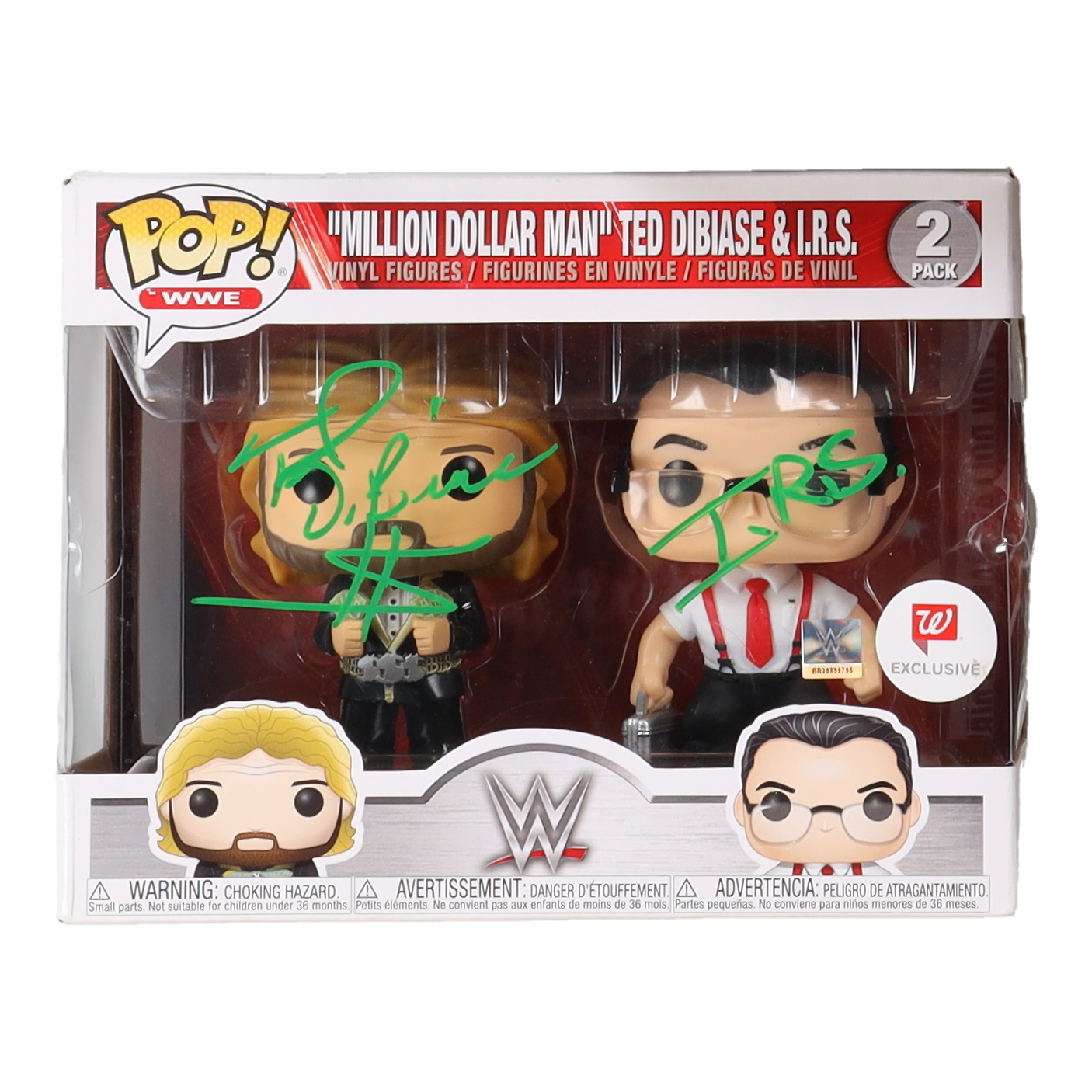Ted DiBiase & I.R.S. Signed "WWE" (2) Pack "Million Dollar Man" Ted DiBiase & I.R.S. Funko Pop! Vinyl Figure (JSA) at PristineAuction.com Ted DiBiase & I.R.S. Signed "WWE" (2) Pack "Million Dollar Man" Ted DiBiase & I.R.S. Funko Pop! Vinyl Figure (JSA) at PristineAuction.com