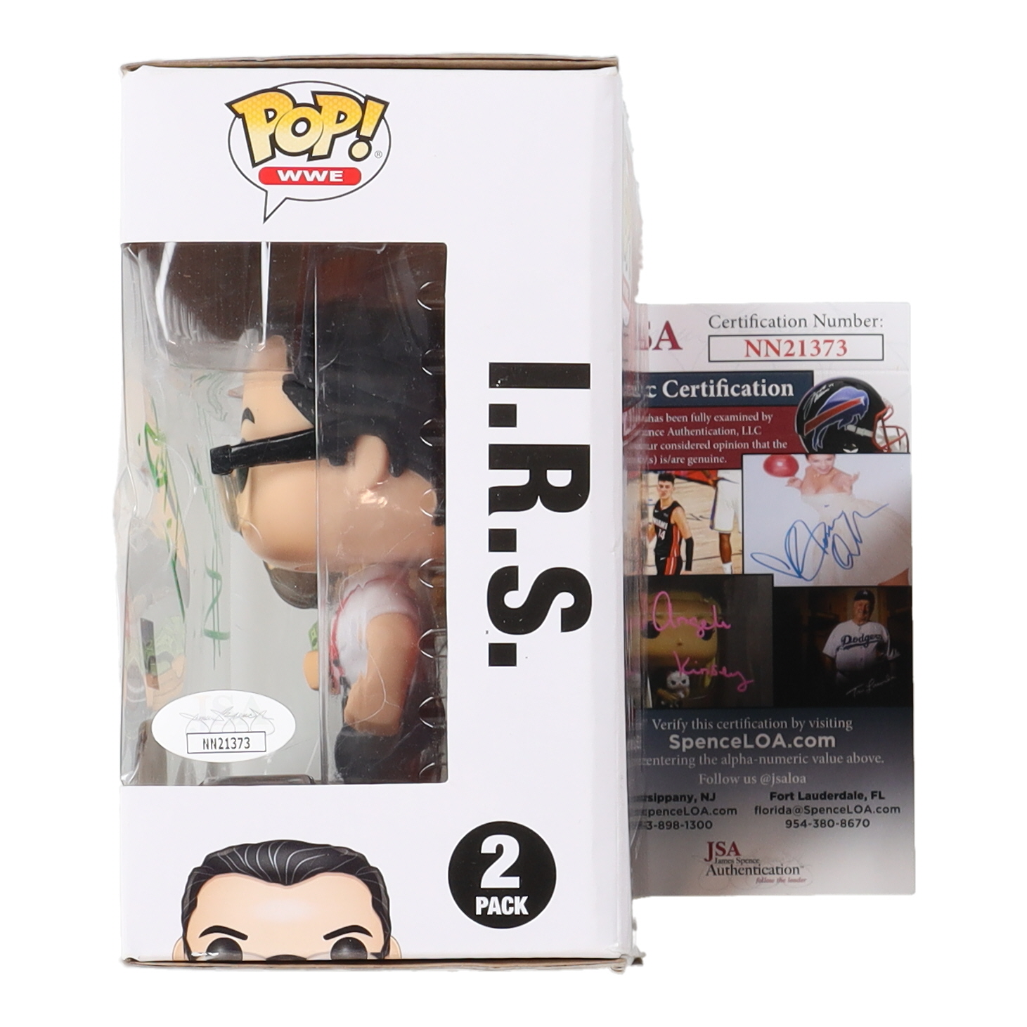 Ted DiBiase & I.R.S. Signed "WWE" (2) Pack "Million Dollar Man" Ted DiBiase & I.R.S. Funko Pop! Vinyl Figure (JSA) at PristineAuction.com Ted DiBiase & I.R.S. Signed "WWE" (2) Pack "Million Dollar Man" Ted DiBiase & I.R.S. Funko Pop! Vinyl Figure (JSA) at PristineAuction.com