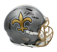 Demario Davis Signed Saints Full-Size Authentic On-Field Flash Alternate Speed Helmet Inscribed "Who Dat" (Radtke) at PristineAuction.com