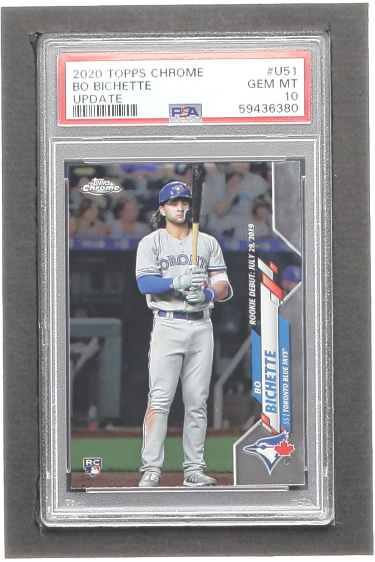 Bo Bichette 2020 Topps Chrome Update #U51 RC (PSA 10) at PristineAuction.com Bo Bichette 2020 Topps Chrome Update #U51 RC (PSA 10) at PristineAuction.com