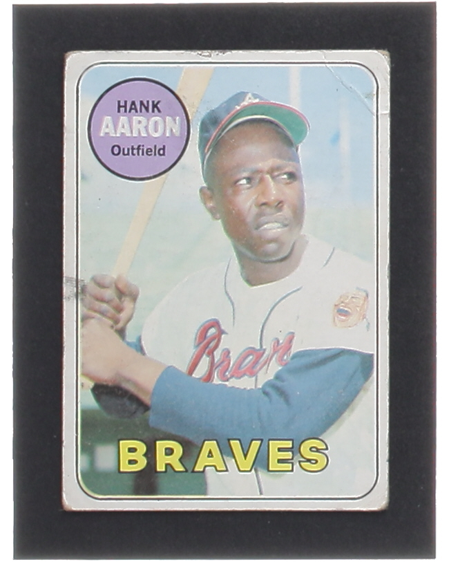 Hank Aaron 1969 Topps #100 at PristineAuction.com Hank Aaron 1969 Topps #100 at PristineAuction.com