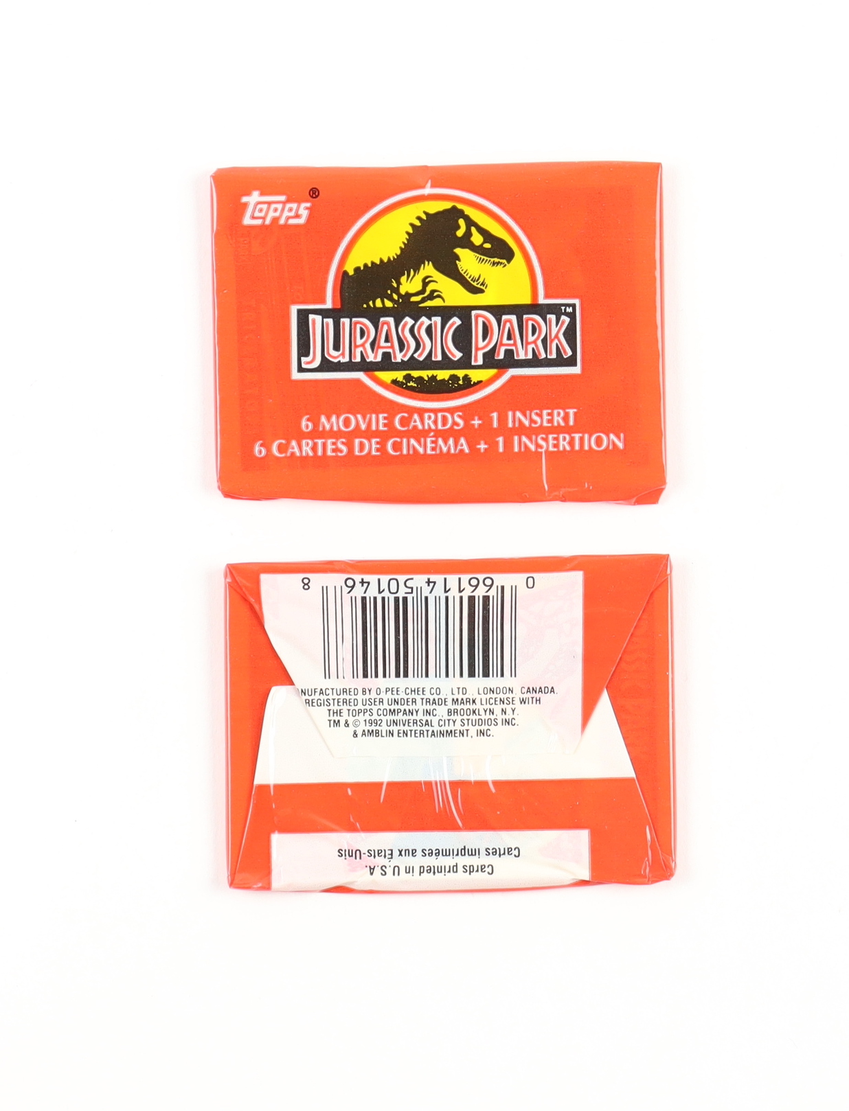 Topps 1992 Jurassic Park Trading Card Box with (36) Packs at PristineAuction.com Topps 1992 Jurassic Park Trading Card Box with (36) Packs at PristineAuction.com