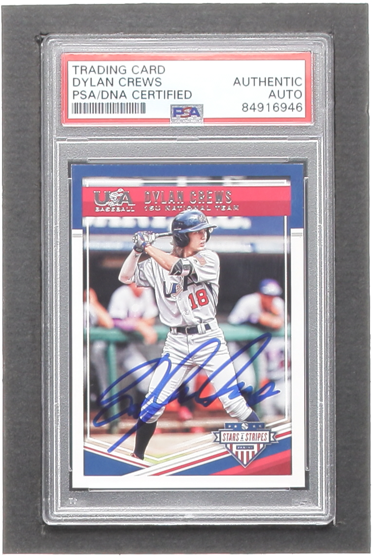 Dylan Crews Signed 2018 USA Baseball Stars and Stripes #53 RC (PSA) at PristineAuction.com Dylan Crews Signed 2018 USA Baseball Stars and Stripes #53 RC (PSA) at PristineAuction.com