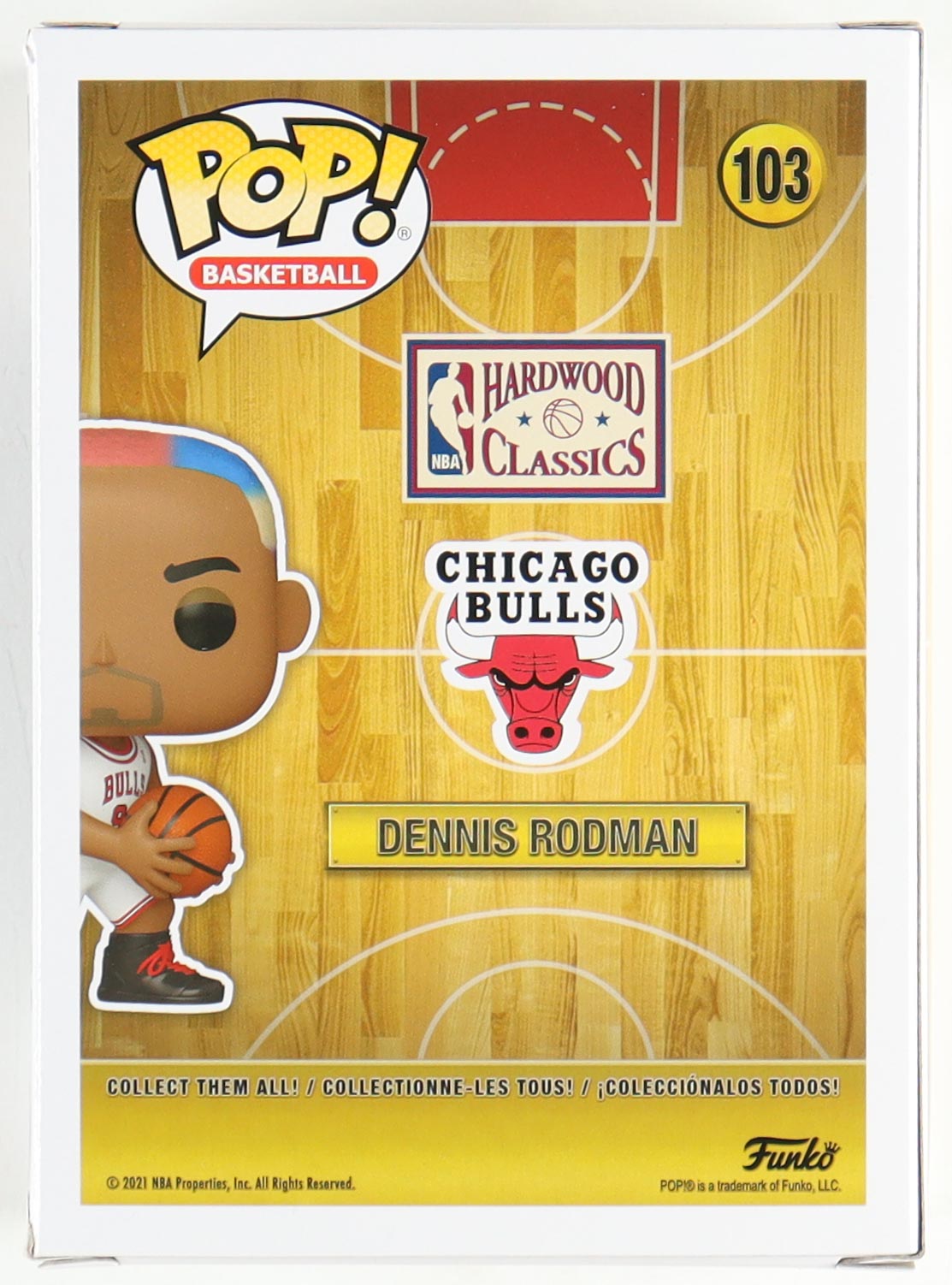 Dennis Rodman Signed Bulls #103 Funko Pop! Vinyl Figure (JSA & Rodman) at PristineAuction.com Dennis Rodman Signed Bulls #103 Funko Pop! Vinyl Figure (JSA & Rodman) at PristineAuction.com