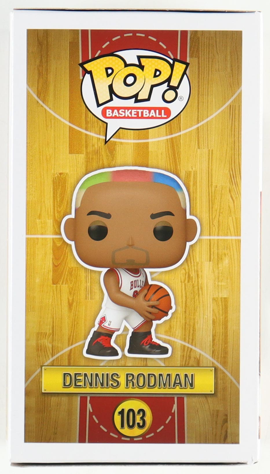Dennis Rodman Signed Bulls #103 Funko Pop! Vinyl Figure (JSA & Rodman) at PristineAuction.com Dennis Rodman Signed Bulls #103 Funko Pop! Vinyl Figure (JSA & Rodman) at PristineAuction.com
