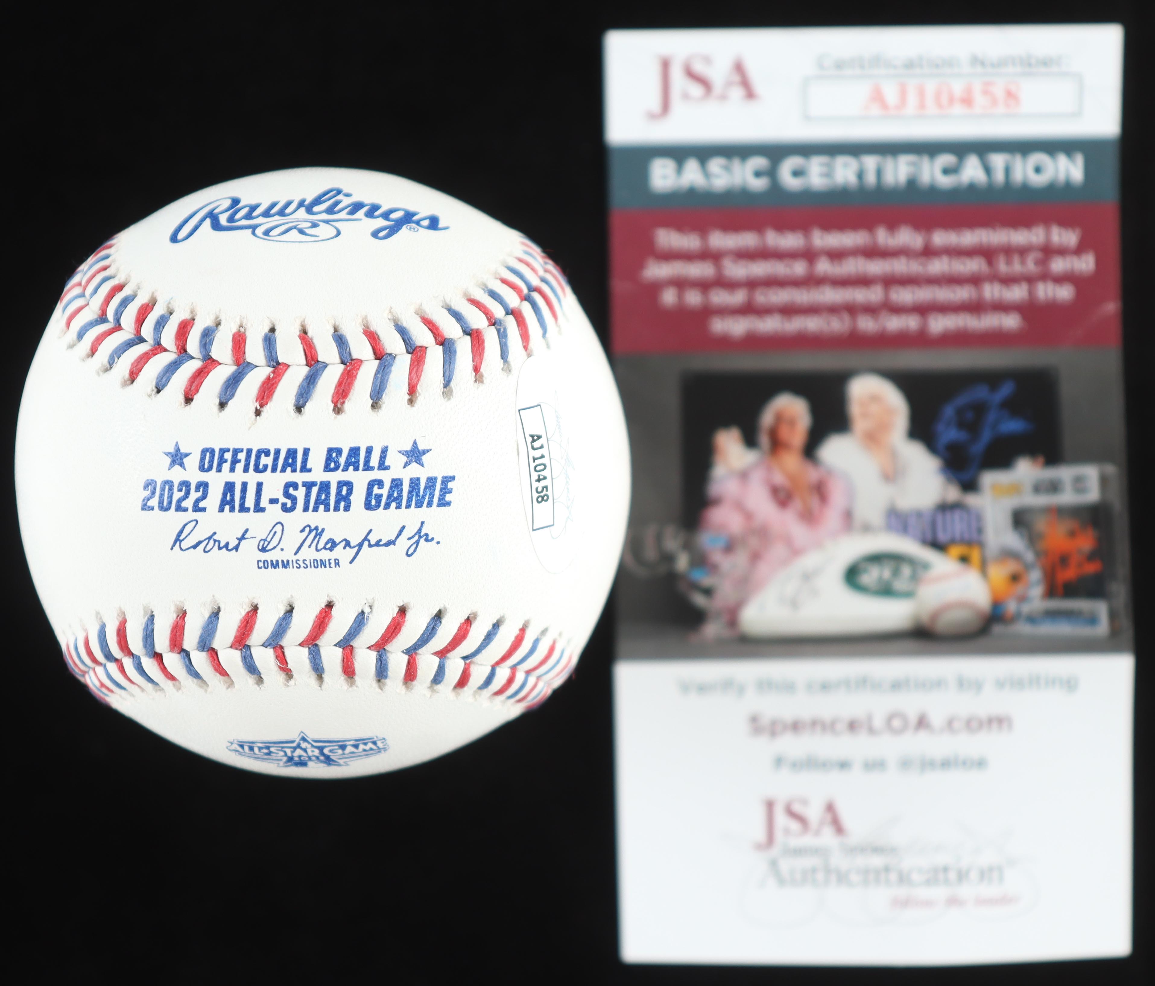 Luis Arraez Signed 2022 All-Star Game Logo Baseball (JSA) at PristineAuction.com Luis Arraez Signed 2022 All-Star Game Logo Baseball (JSA) at PristineAuction.com