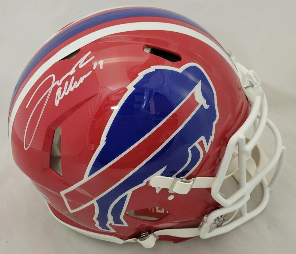 Josh Allen Signed Bills Throwback Full-Size Authentic On-Field Speed Helmet (Beckett) at PristineAuction.com Josh Allen Signed Bills Throwback Full-Size Authentic On-Field Speed Helmet (Beckett) at PristineAuction.com