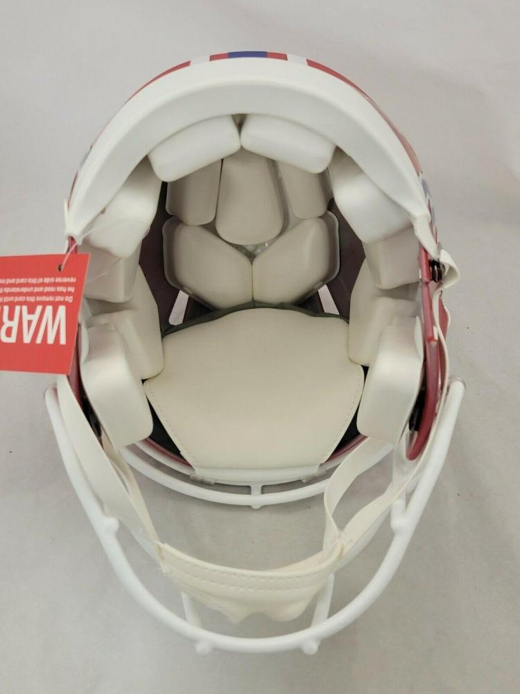 Josh Allen Signed Bills Throwback Full-Size Authentic On-Field Speed Helmet (Beckett) at PristineAuction.com Josh Allen Signed Bills Throwback Full-Size Authentic On-Field Speed Helmet (Beckett) at PristineAuction.com