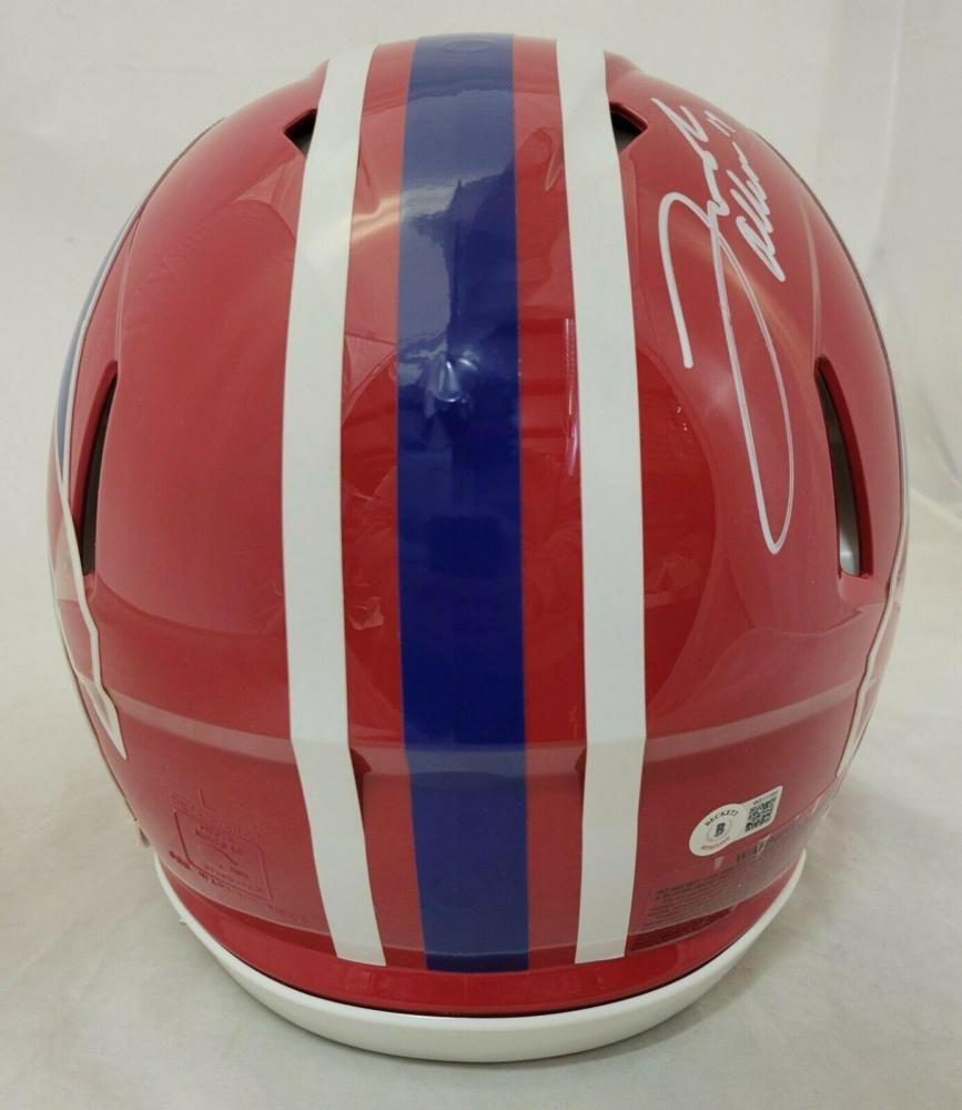 Josh Allen Signed Bills Throwback Full-Size Authentic On-Field Speed Helmet (Beckett) at PristineAuction.com Josh Allen Signed Bills Throwback Full-Size Authentic On-Field Speed Helmet (Beckett) at PristineAuction.com