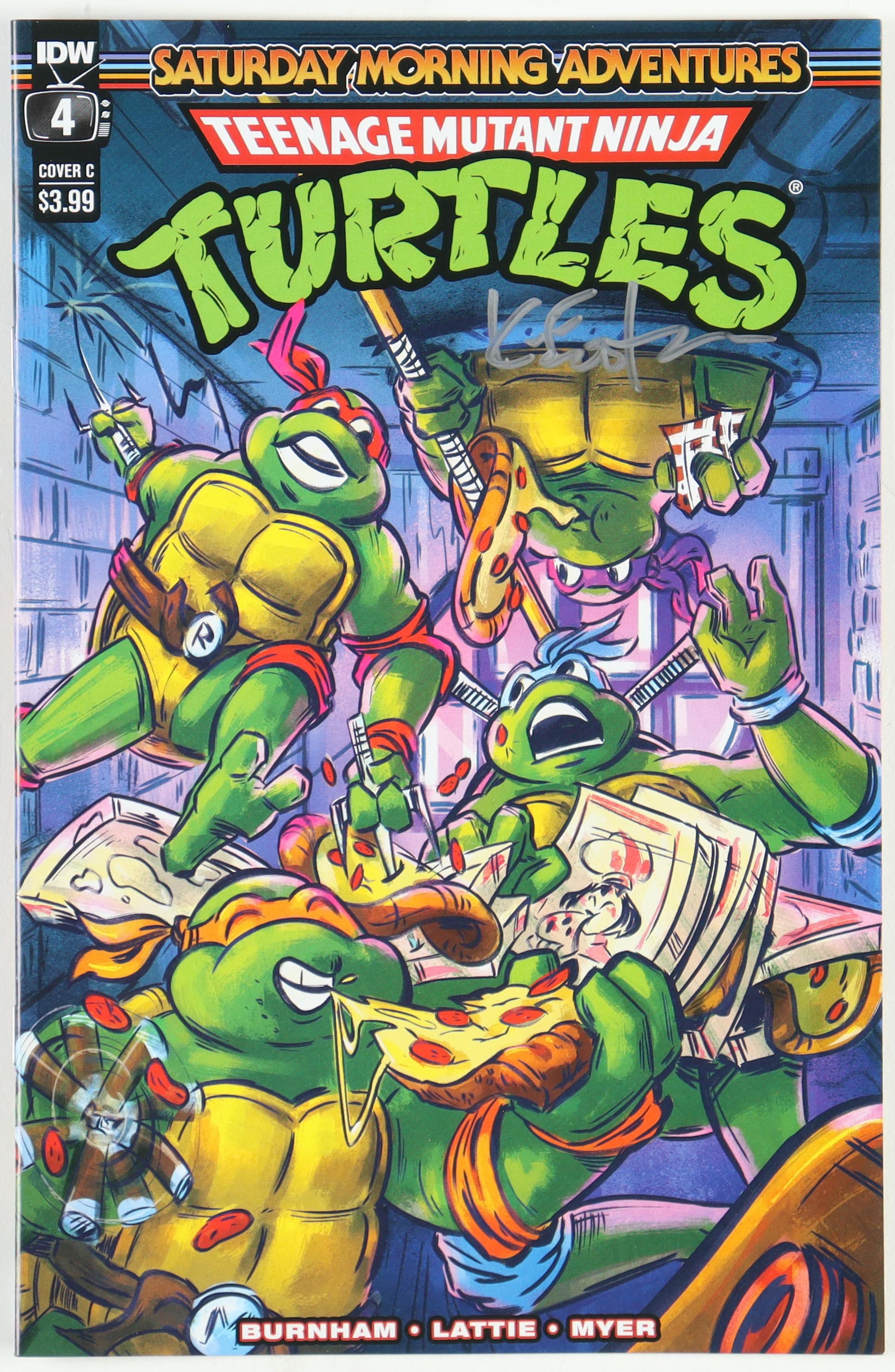 Kevin Eastman Signed "Teenage Mutant Ninja Turtles" Saturday Morning Adventures Cover C Issue #4 IDW Comic Book (PA) at PristineAuction.com Kevin Eastman Signed "Teenage Mutant Ninja Turtles" Saturday Morning Adventures Cover C Issue #4 IDW Comic Book (PA) at PristineAuction.com
