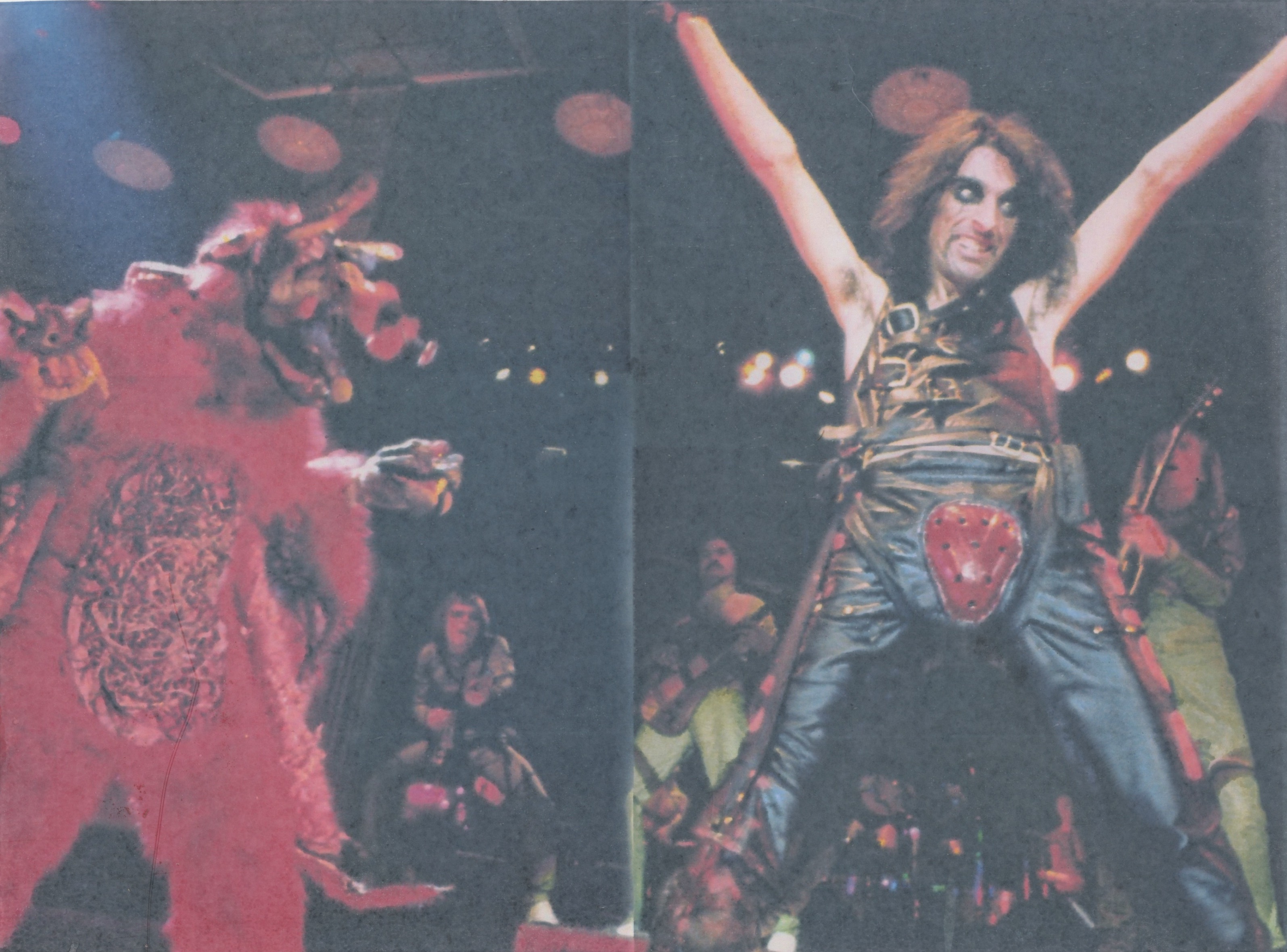 Alice Cooper Signed Stage | Concert Worn Leather Pants from the 1980's (Photo Matched) (Beckett LOA) at PristineAuction.com Alice Cooper Signed Stage | Concert Worn Leather Pants from the 1980's (Photo Matched) (Beckett LOA) at PristineAuction.com