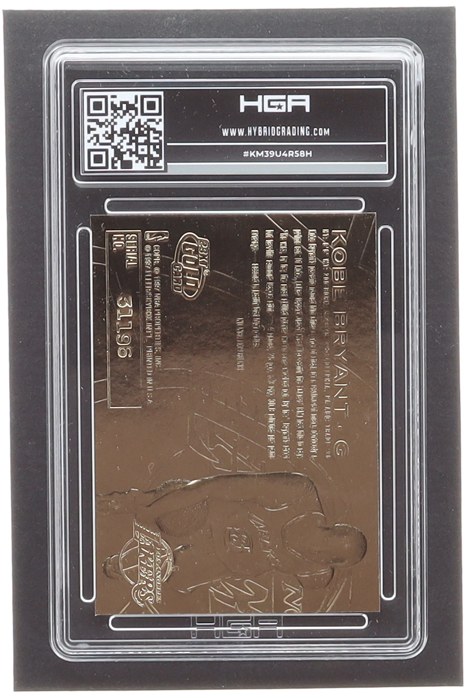 Kobe Bryant 1996-97 Fleer Purple Signature 23Kt Gold RC (HGA 8.5) at PristineAuction.com Kobe Bryant 1996-97 Fleer Purple Signature 23Kt Gold RC (HGA 8.5) at PristineAuction.com