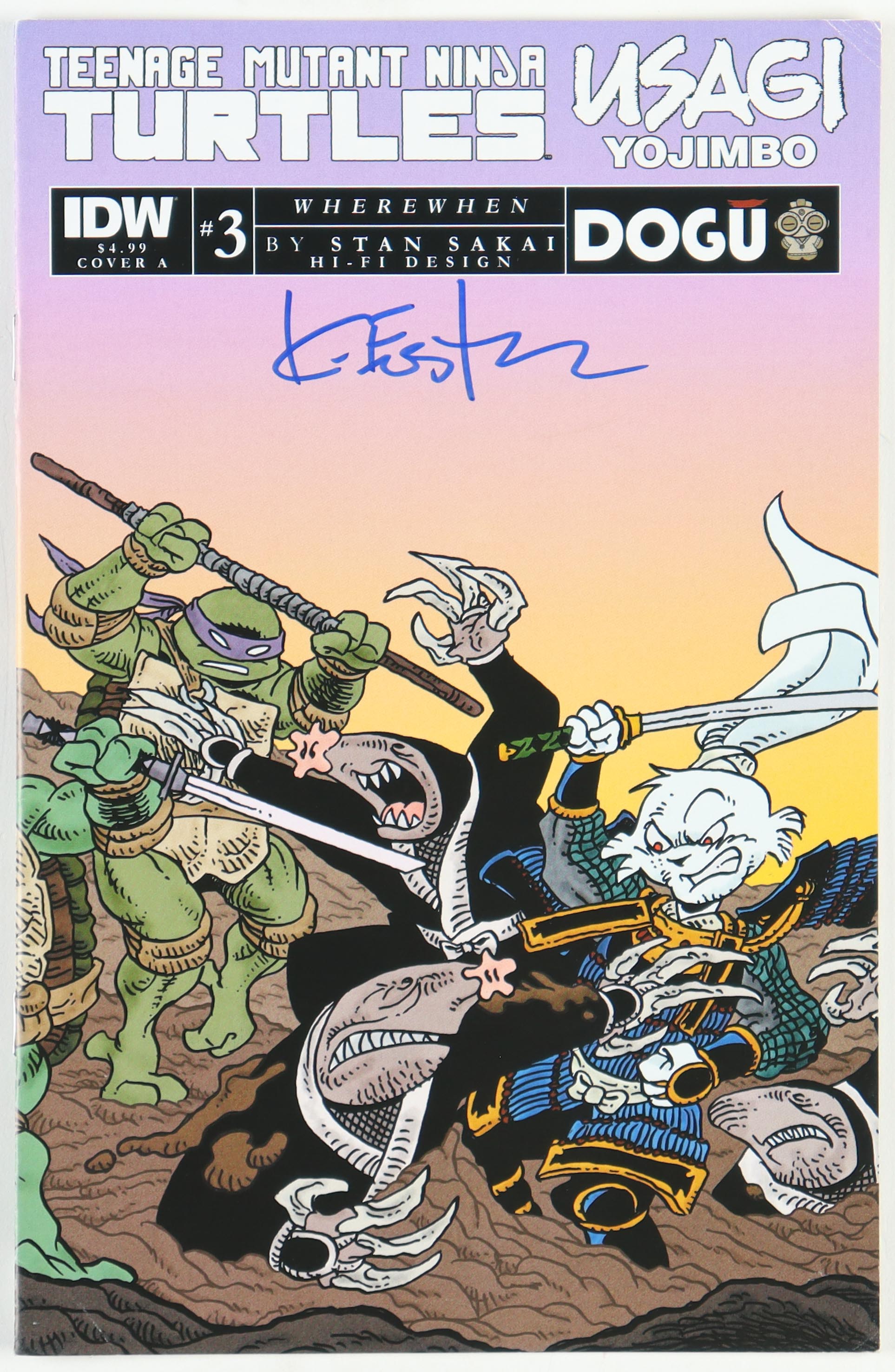 Kevin Eastman Signed "Teenage Mutant Ninja Turtles" USAGI YOJIMBO Cover A Issue #3 IDW Comic Book (PA) at PristineAuction.com Kevin Eastman Signed "Teenage Mutant Ninja Turtles" USAGI YOJIMBO Cover A Issue #3 IDW Comic Book (PA) at PristineAuction.com