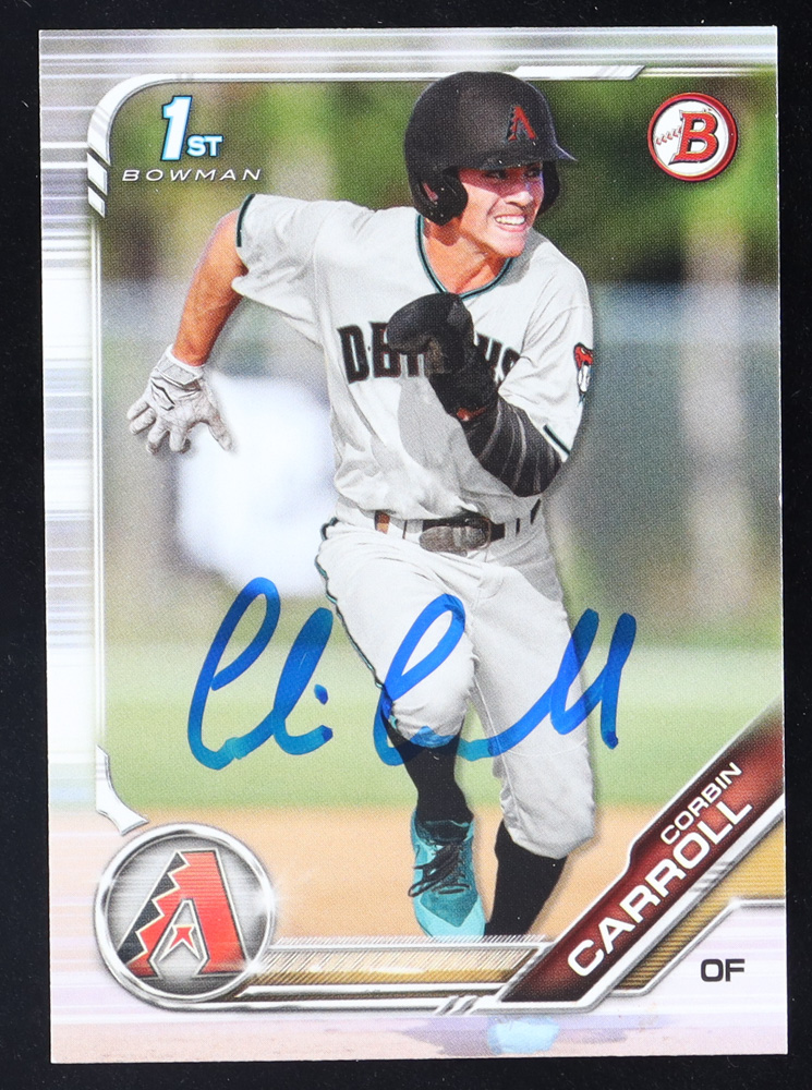 Corbin Carroll Signed 2019 Bowman Draft #BD125 (JSA) at PristineAuction.com Corbin Carroll Signed 2019 Bowman Draft #BD125 (JSA) at PristineAuction.com