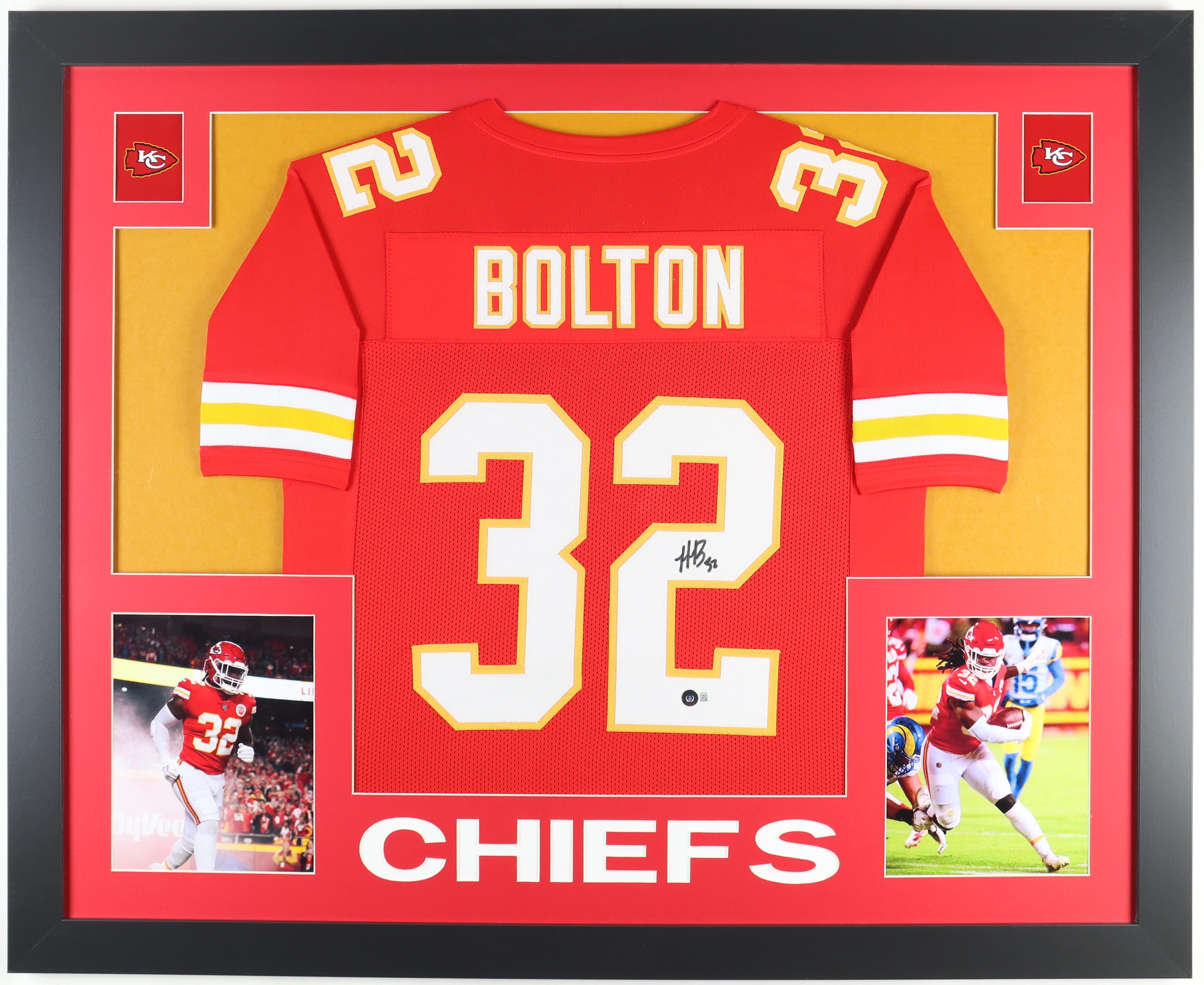 Nick Bolton Signed Custom Framed Jersey Display (Beckett) at PristineAuction.com Nick Bolton Signed Custom Framed Jersey Display (Beckett) at PristineAuction.com