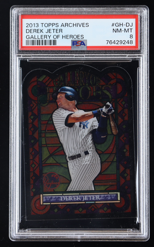 Derek Jeter 2013 Topps Archives Gallery Of Heroes #DJ (PSA 8) at PristineAuction.com Derek Jeter 2013 Topps Archives Gallery Of Heroes #DJ (PSA 8) at PristineAuction.com