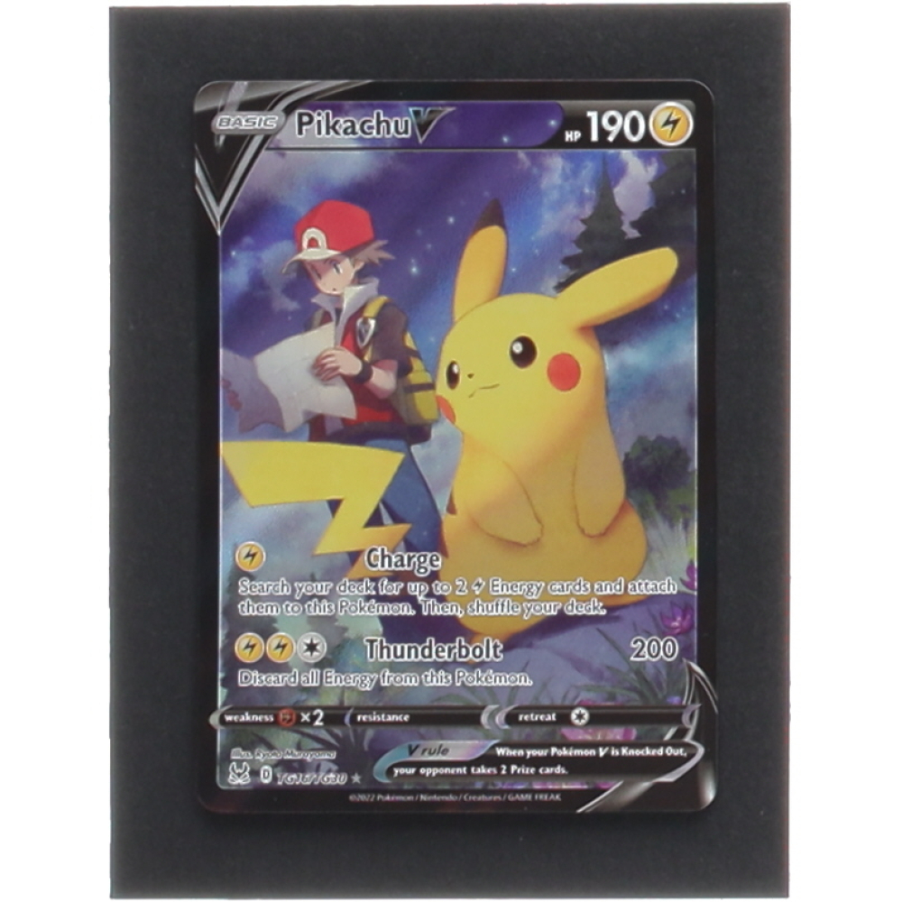 Pikachu V 2022 Pokemon Sword and Shield Lost Origin Trainer Gallery #TG16 | Pristine Auction Pikachu V 2022 Pokemon Sword and Shield Lost Origin Trainer Gallery #TG16 | Pristine Auction
