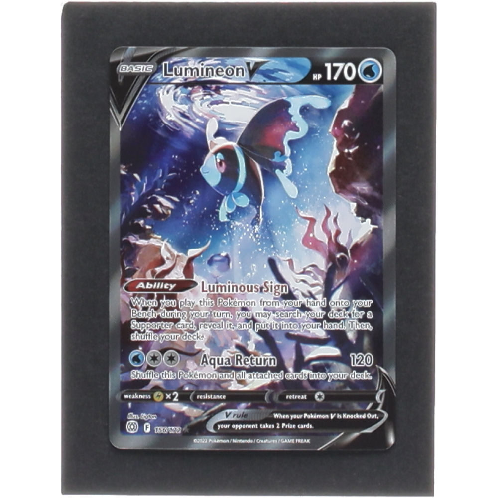 lumineon v pokemon card value 156/172 Lumineon V