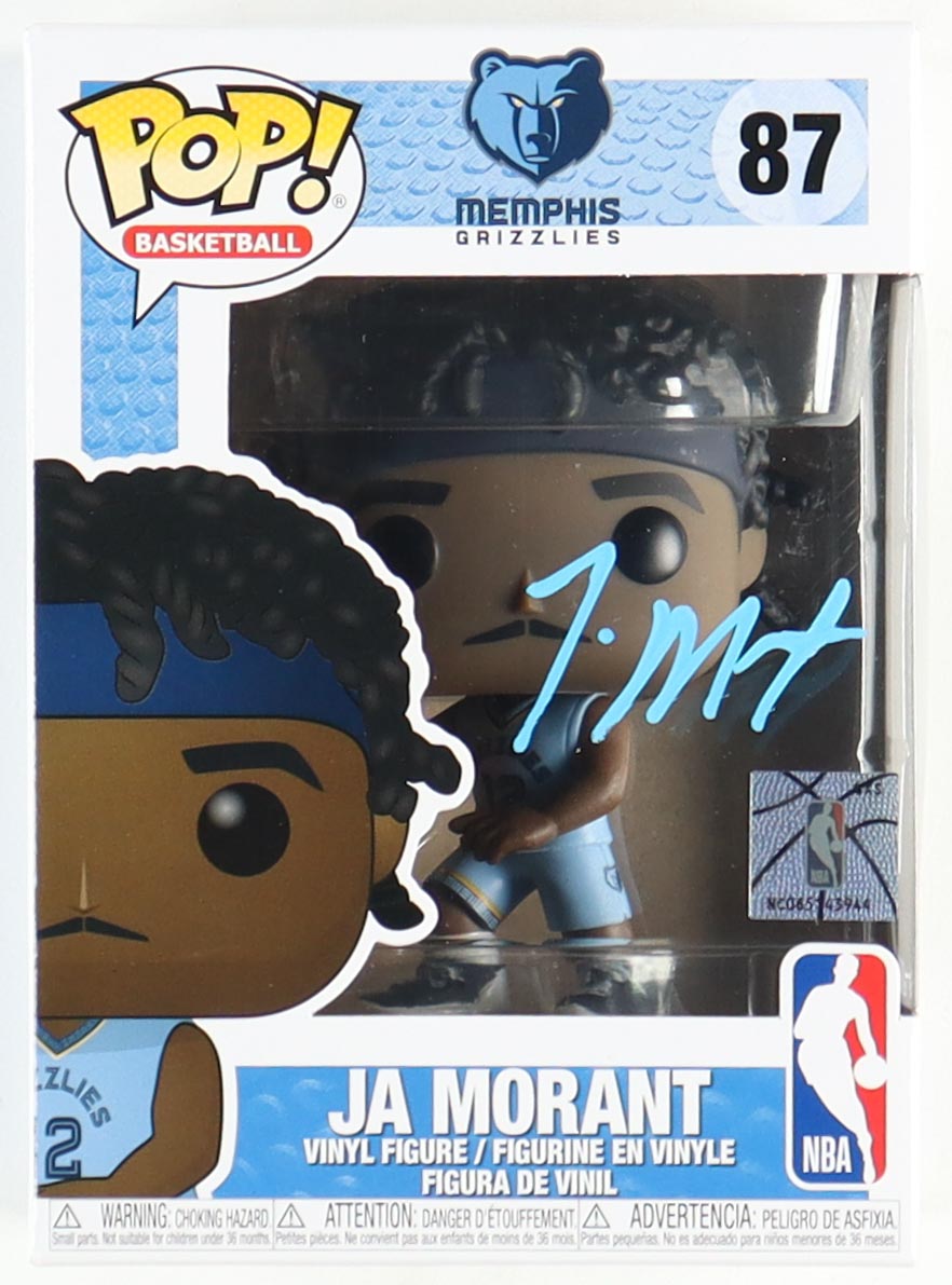 Ja Morant Signed Grizzlies #87 Funko Pop! NBA Vinyl Figure (Beckett) at PristineAuction.com Ja Morant Signed Grizzlies #87 Funko Pop! NBA Vinyl Figure (Beckett) at PristineAuction.com