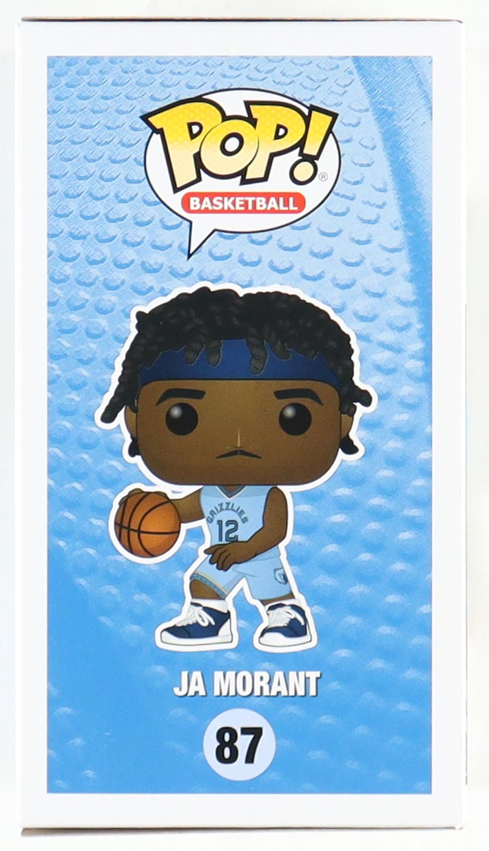 Ja Morant Signed Grizzlies #87 Funko Pop! NBA Vinyl Figure (Beckett) at PristineAuction.com Ja Morant Signed Grizzlies #87 Funko Pop! NBA Vinyl Figure (Beckett) at PristineAuction.com
