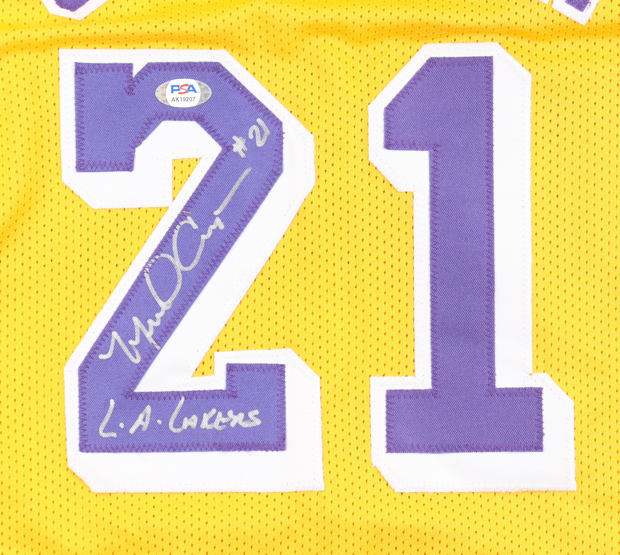 Michael Cooper Signed Jersey Inscribed "LA Lakers" (PSA) at PristineAuction.com Michael Cooper Signed Jersey Inscribed "LA Lakers" (PSA) at PristineAuction.com