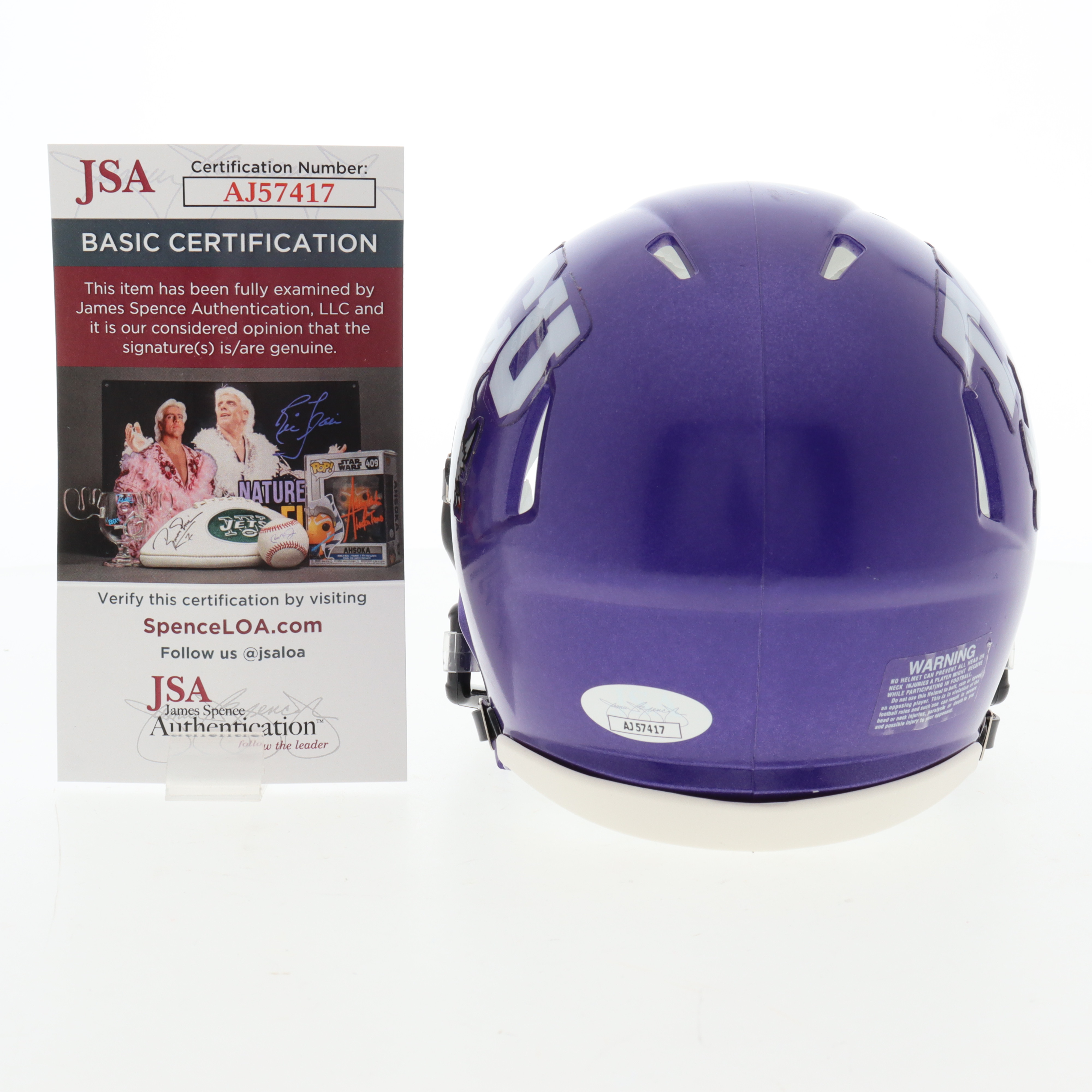 Tre'Vius Hodges-Tomlinson Signed TCU Horned Frogs Speed Mini Helmet (JSA) at PristineAuction.com Tre'Vius Hodges-Tomlinson Signed TCU Horned Frogs Speed Mini Helmet (JSA) at PristineAuction.com