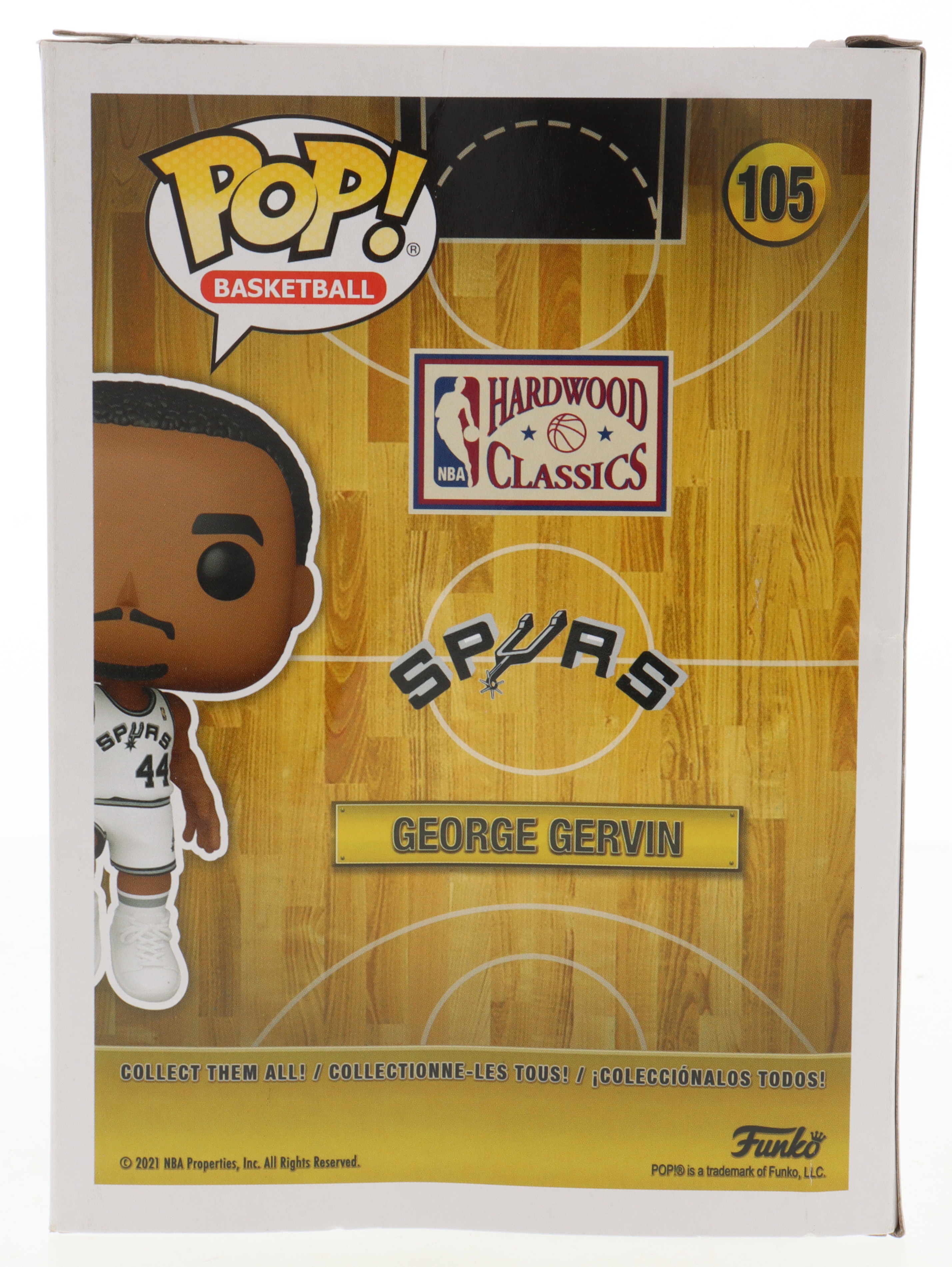George Gervin Signed Spurs #105 Funko Pop! Vinyl Figure Inscribed "HOF 96" (PSA) at PristineAuction.com George Gervin Signed Spurs #105 Funko Pop! Vinyl Figure Inscribed "HOF 96" (PSA) at PristineAuction.com