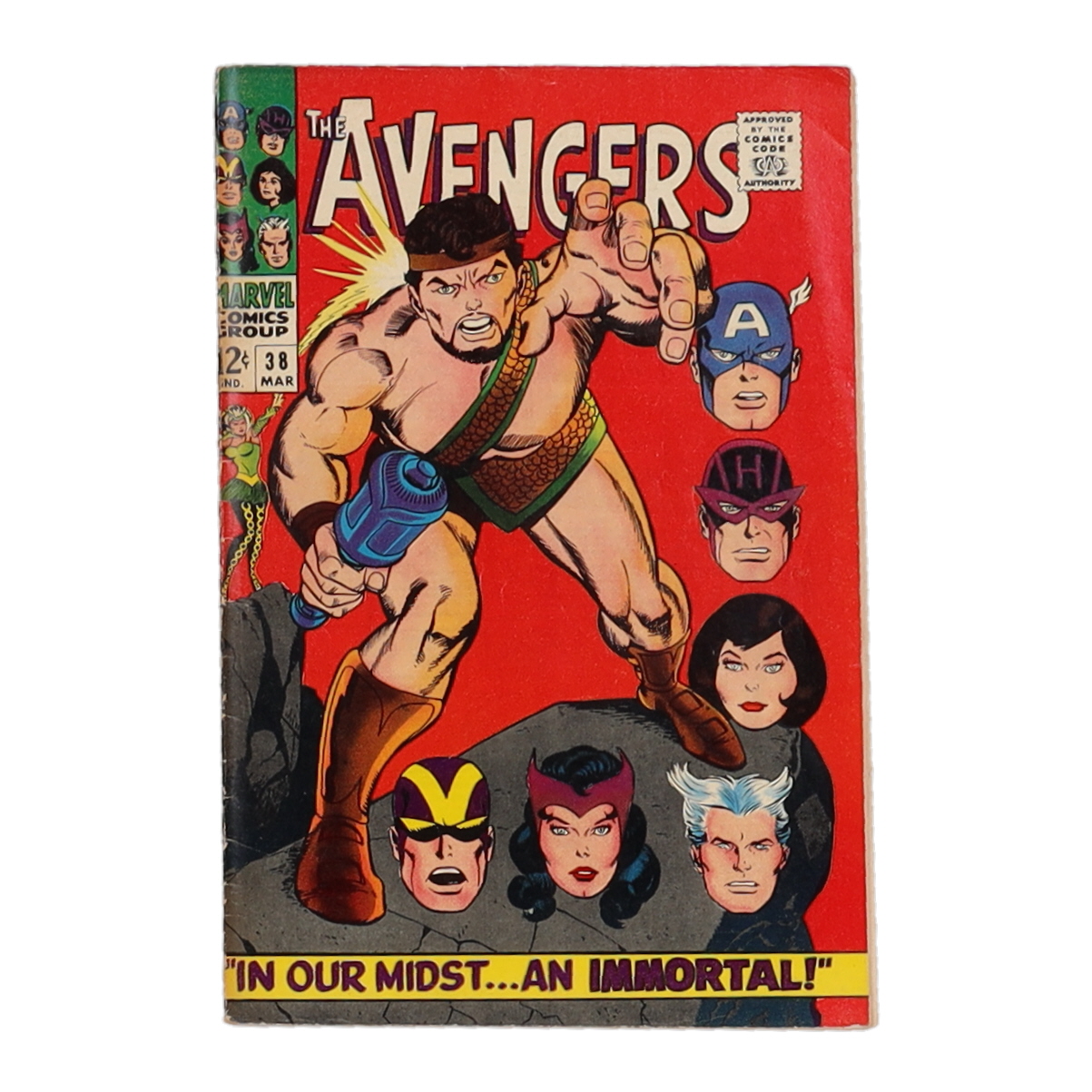 1967 "The Avengers" Issue #38 Marvel Comic Book at PristineAuction.com 1967 "The Avengers" Issue #38 Marvel Comic Book at PristineAuction.com